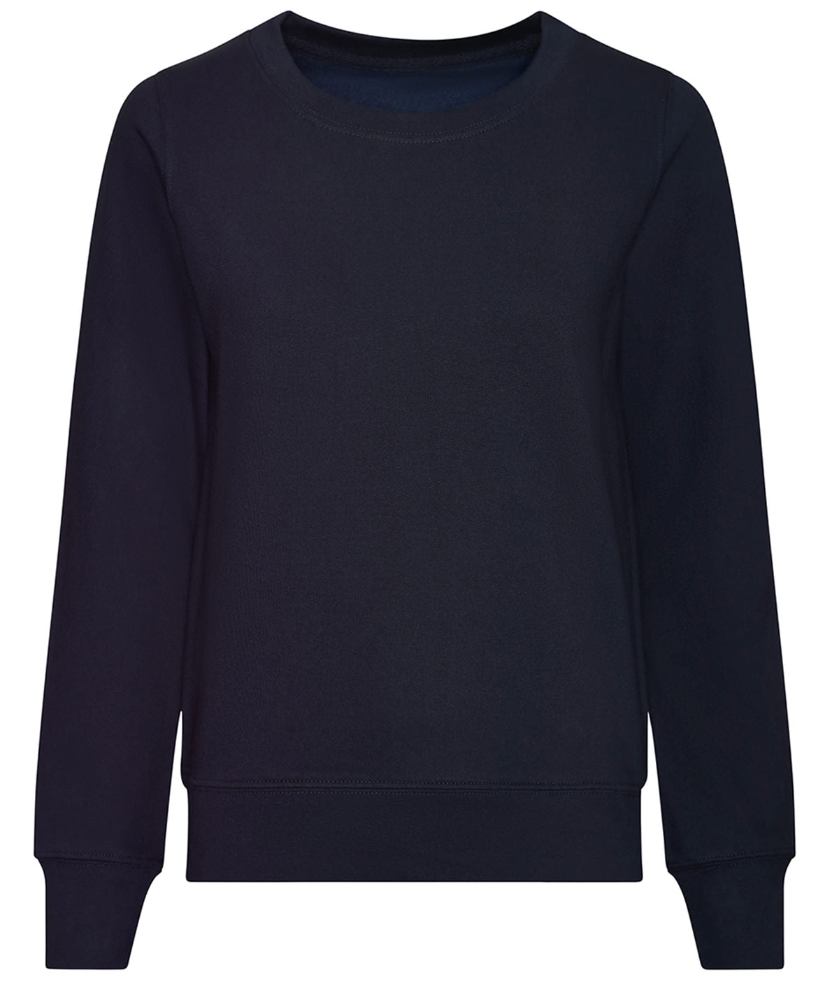 Tryck din logga på Sweatshirts från AWDis Just Hoods - Anpassa AWDis-svett för damer i färgen Marinblå för företag, föreningar och privatpersoner
