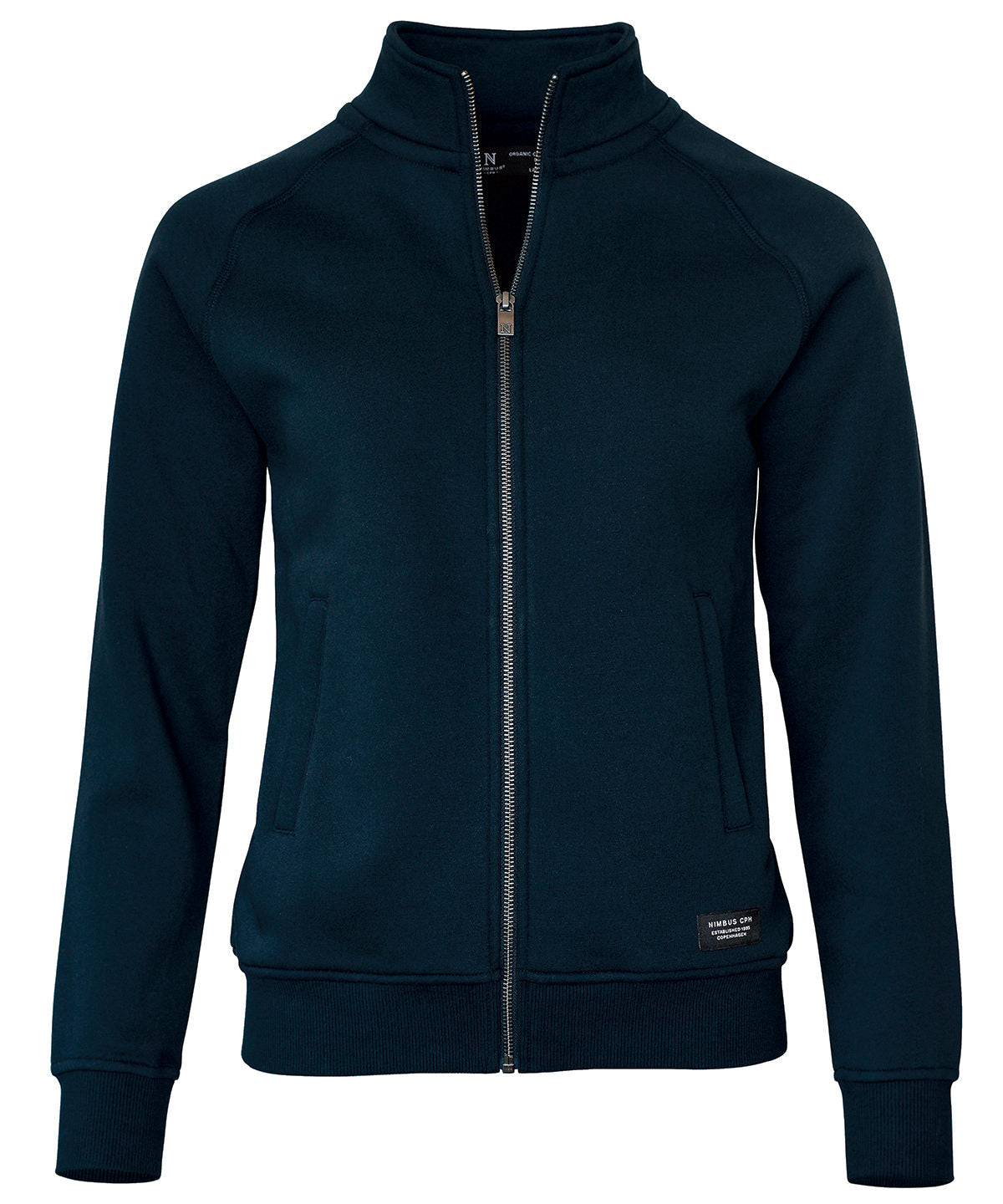 Tryck din logga på Sweatshirts från Nimbus - Anpassa Dam Cambridge moderiktig tränare i färgen Marinblå för företag, föreningar och privatpersoner