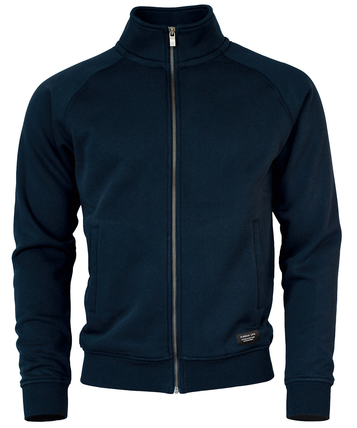 Tryck din logga på Sweatshirts från Nimbus - Anpassa Cambridge moderiktig tränare i färgen Marinblå för företag, föreningar och privatpersoner