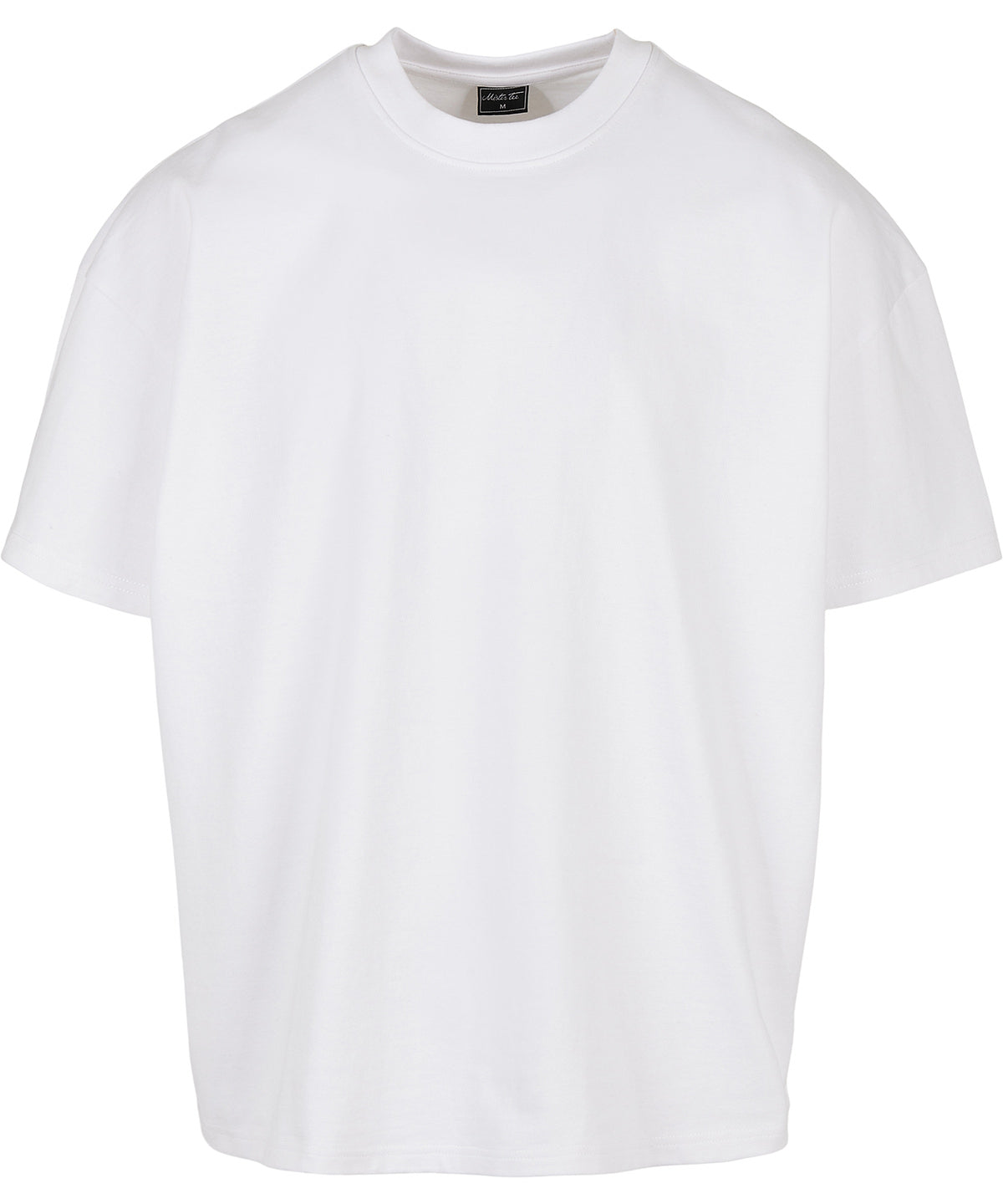Tryck din logga på T-shirts från New Morning Studios - Anpassa Överdimensionerad t-shirt i tung jersey i färgen Vit för företag, föreningar och privatpersoner