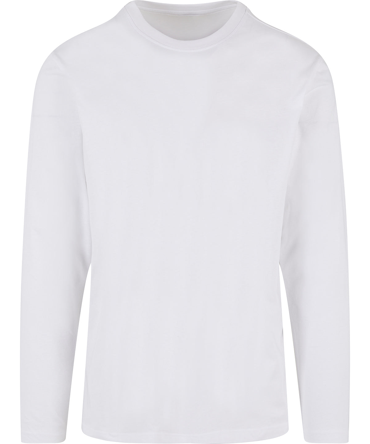 Tryck din logga på T-shirts från New Morning Studios - Anpassa Långärmad skjorta med normal passform i färgen Vit för företag, föreningar och privatpersoner