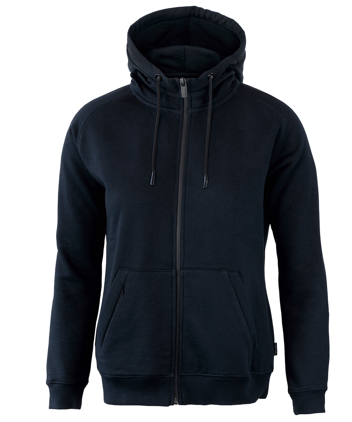 Tryck din logga på Hoodies från Nimbus - Anpassa Dam Lenox athletic hoodie med full dragkedja i färgen Marinblå för företag, föreningar och privatpersoner