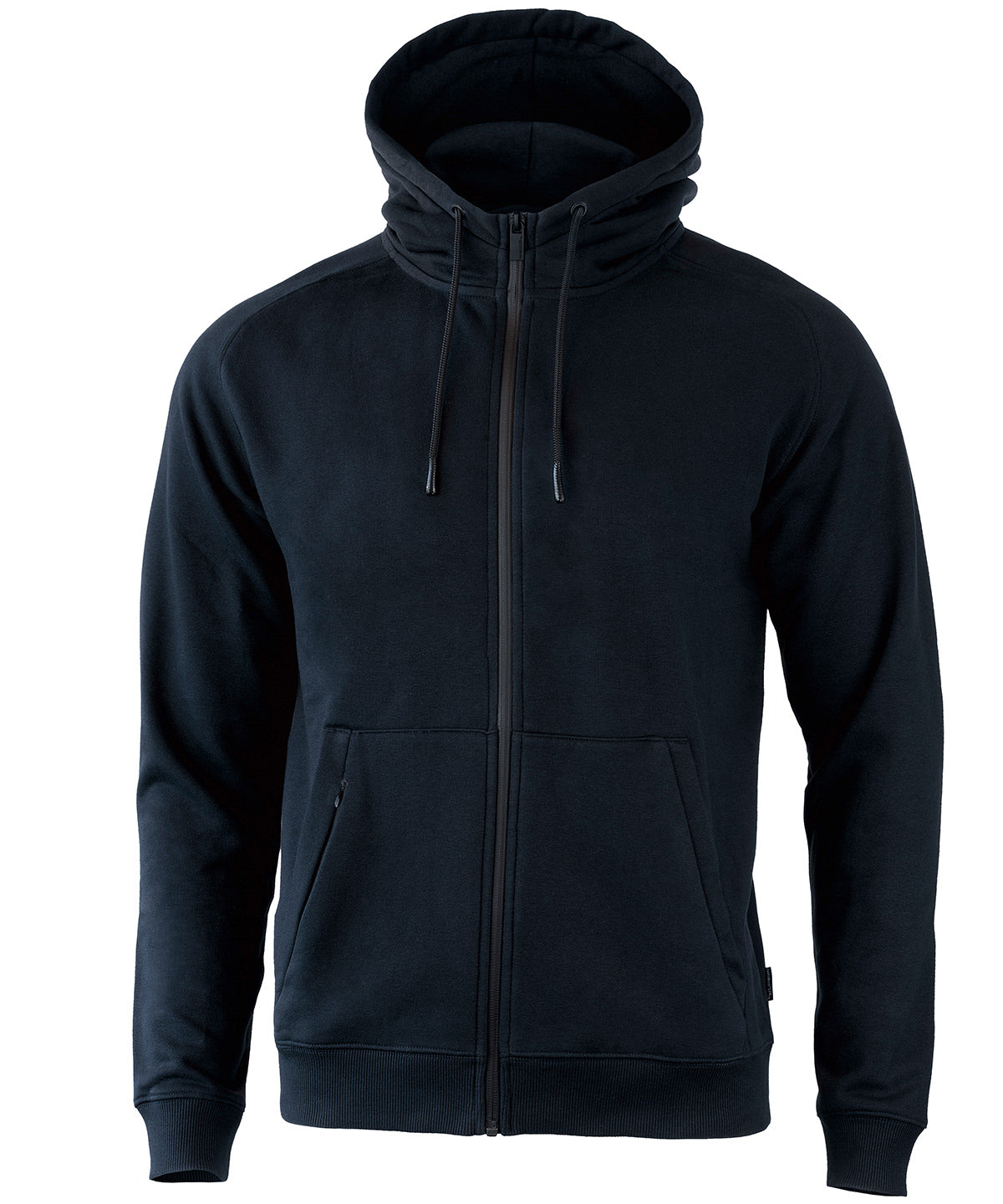 Tryck din logga på Hoodies från Nimbus - Anpassa Lenox atletisk huvtröja med full dragkedja i färgen Marinblå för företag, föreningar och privatpersoner