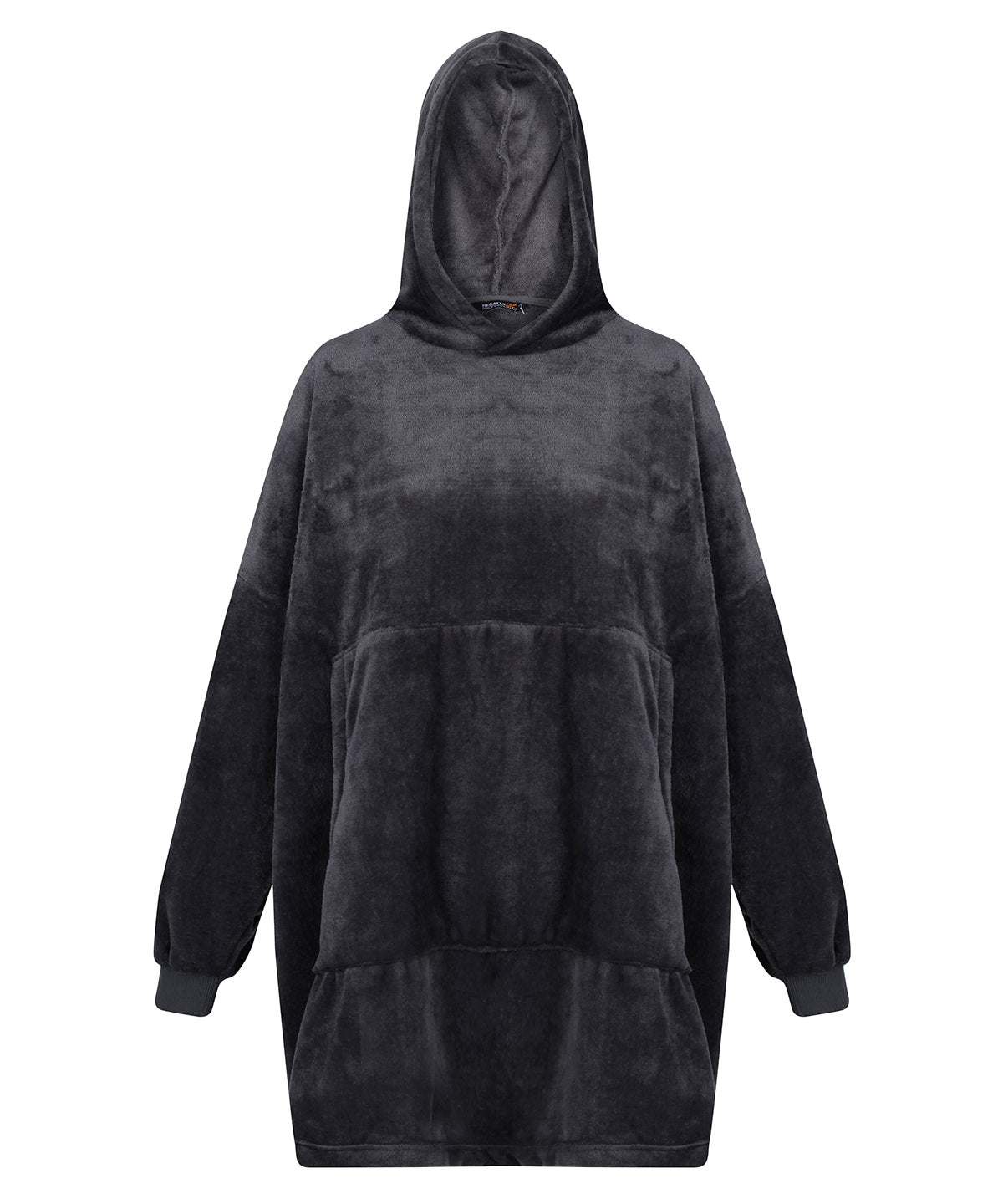 Tryck din logga på Hoodies från Regatta Professional - Anpassa Snuggler överdimensionerad fleecetröja med huva i färgen Mörkgrå One Size för företag, föreningar och privatpersoner