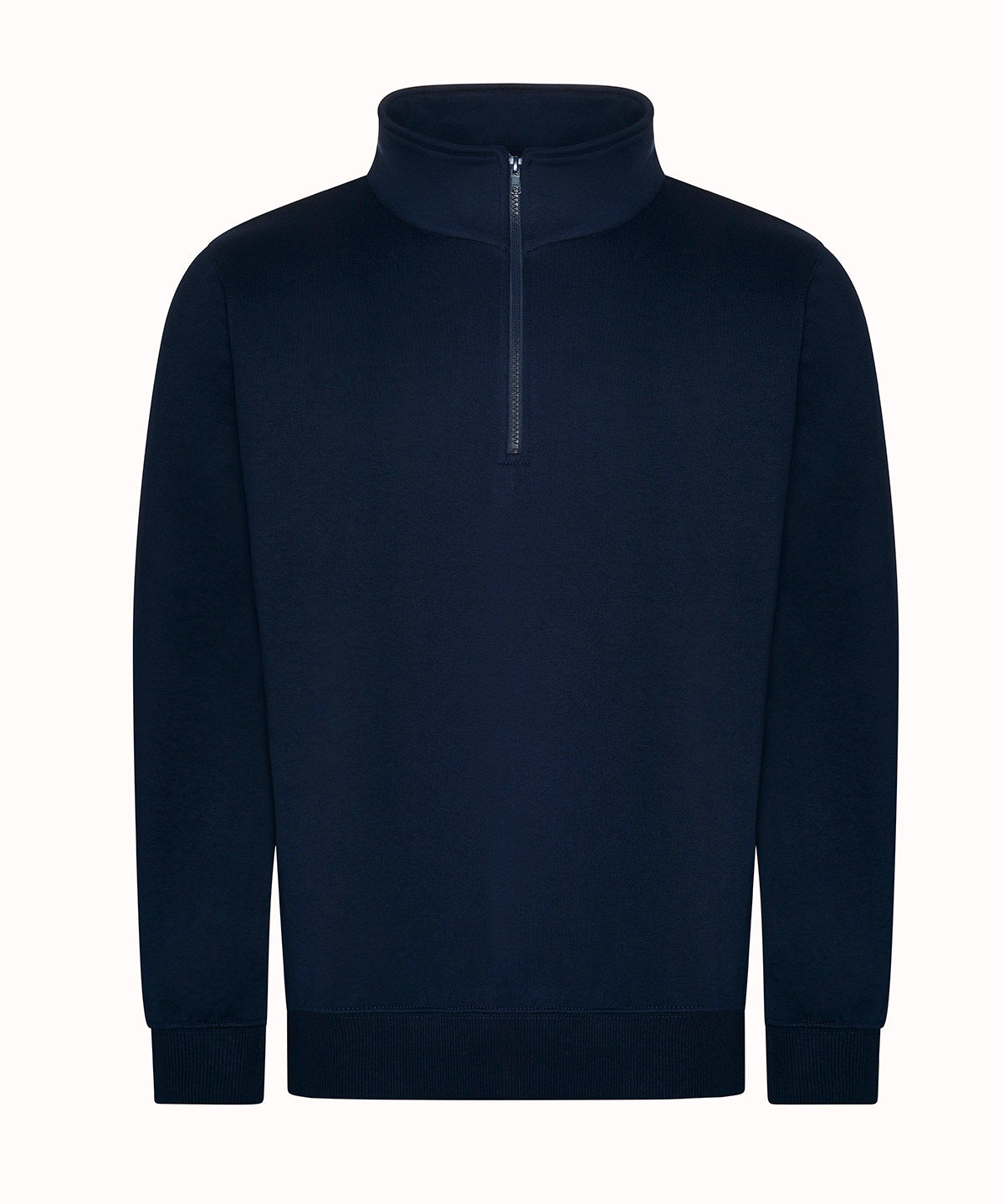 Tryck din logga på Sweatshirts från ProRTX - Anpassa Pro -hals sweatshirt med dragkedja i färgen Marinblå för företag, föreningar och privatpersoner