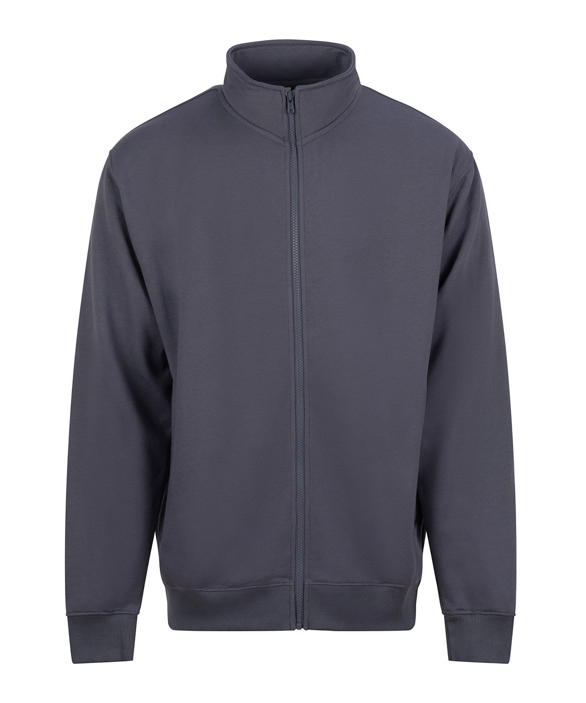 Tryck din logga på Sweatshirts från ProRTX - Anpassa Pro sweatshirt med full dragkedja i färgen Mellangrå för företag, föreningar och privatpersoner