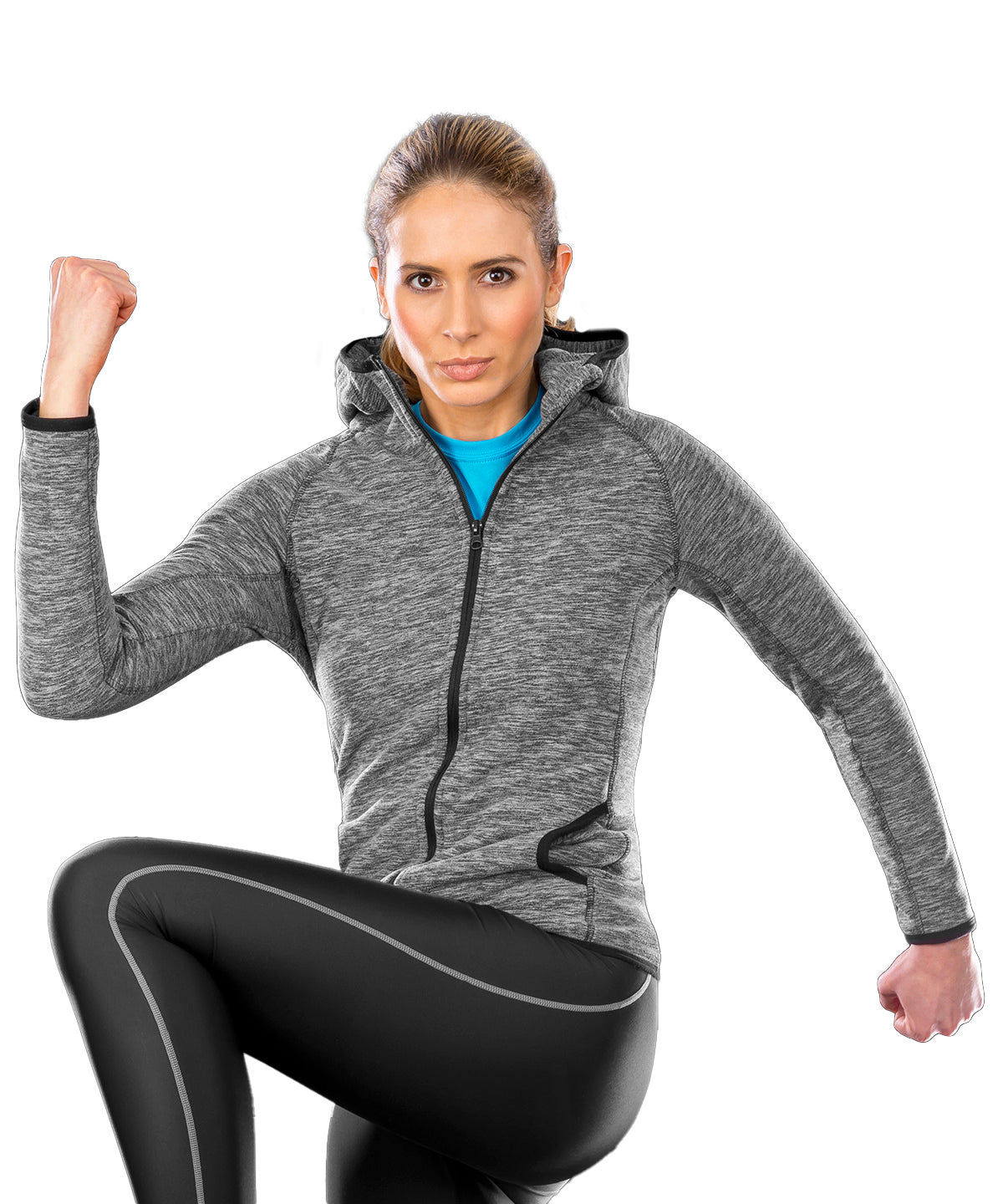 Tryck din logga på Hoodies från Spiro - Anpassa Microfleece-hoodie för damer i färgen för företag, föreningar och privatpersoner