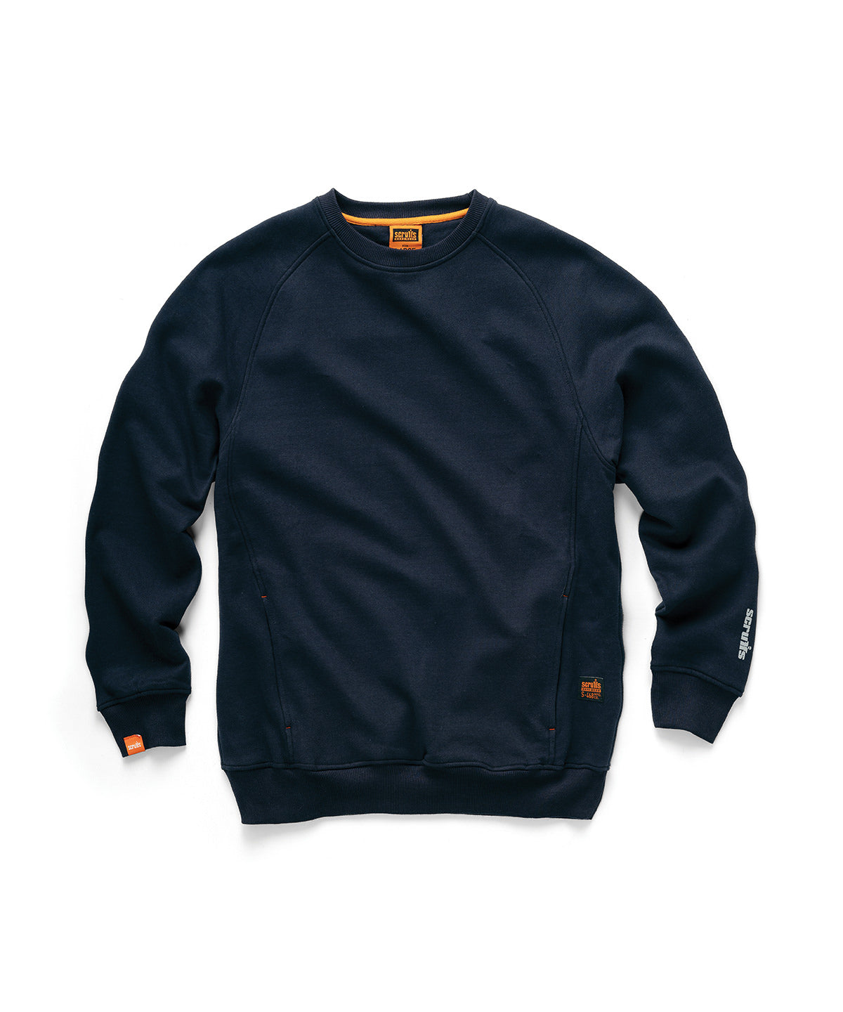 Tryck din logga på Sweatshirts från Scruffs - Anpassa Sweatshirt för Eco Worker i färgen Marinblå för företag, föreningar och privatpersoner