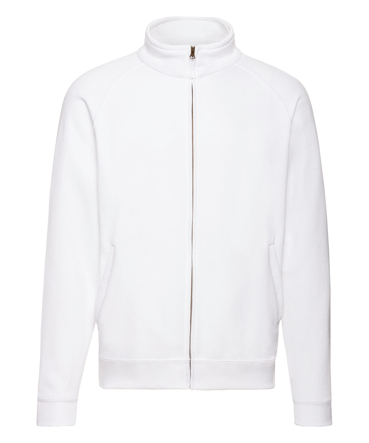 Tryck din logga på Sweatshirts från Fruit of the Loom - Anpassa Klassisk 80/20 sweatshirt tröja i färgen Vit för företag, föreningar och privatpersoner