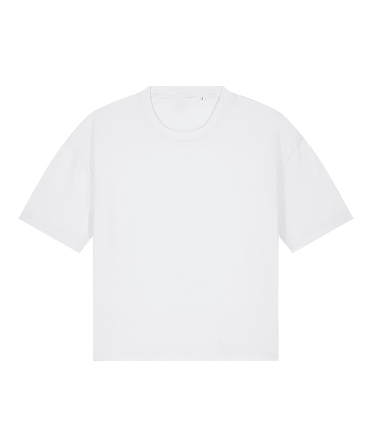 Tryck din logga på T-shirts från Stanley/Stella - Anpassa Dam Stella Nova boxig t-shirt i färgen Vit för företag, föreningar och privatpersoner