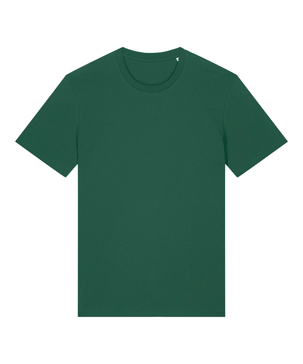 Tryck din logga på T-shirts från Stanley/Stella - Anpassa Unisex Crafter ikonisk t-shirt i mellanlätt modell i färgen Djup grön för företag, föreningar och privatpersoner