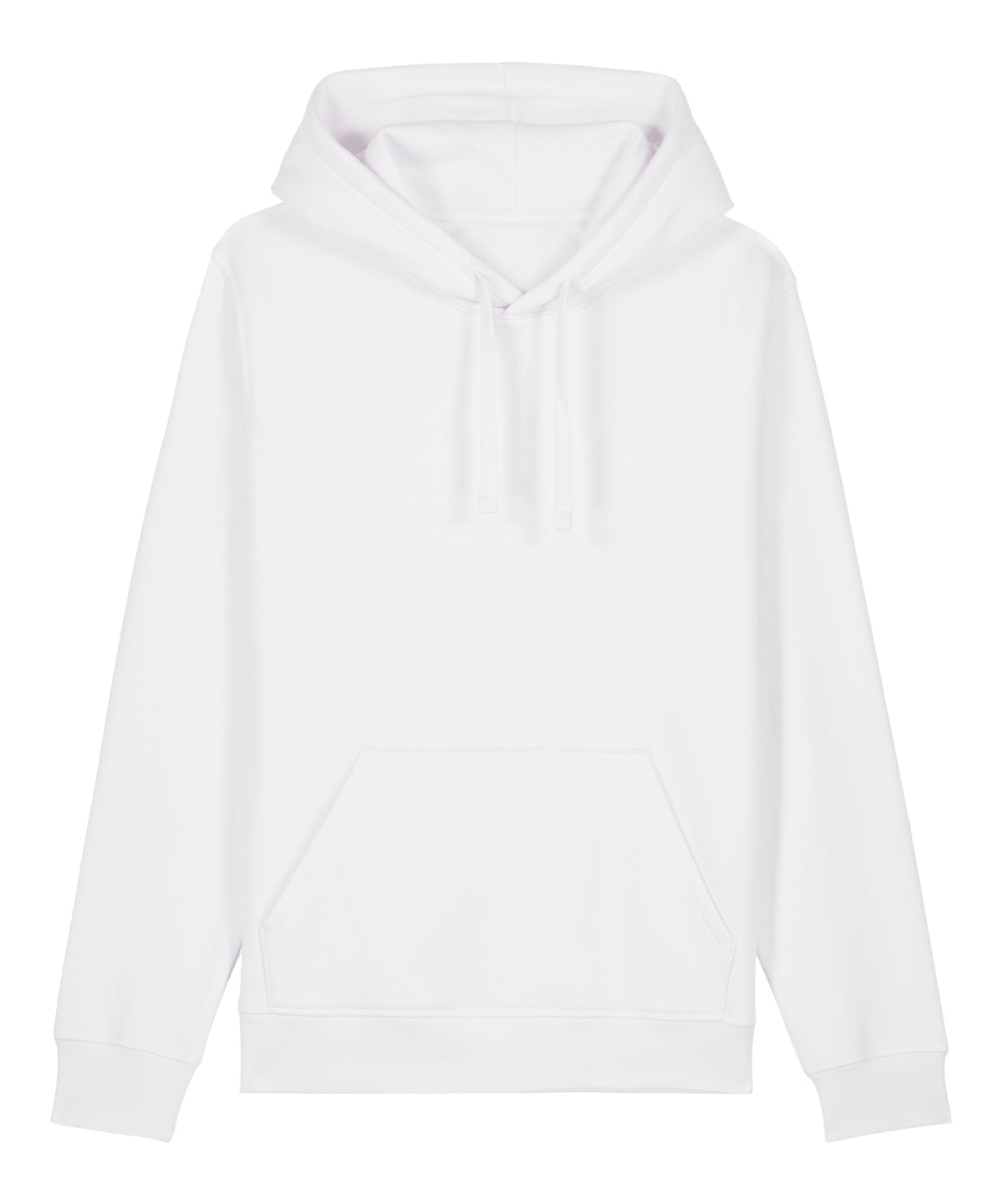 Tryck din logga på Hoodies från Stanley/Stella - Anpassa Unisex Drummer 2.0 huvtröja i färgen Vit för företag, föreningar och privatpersoner