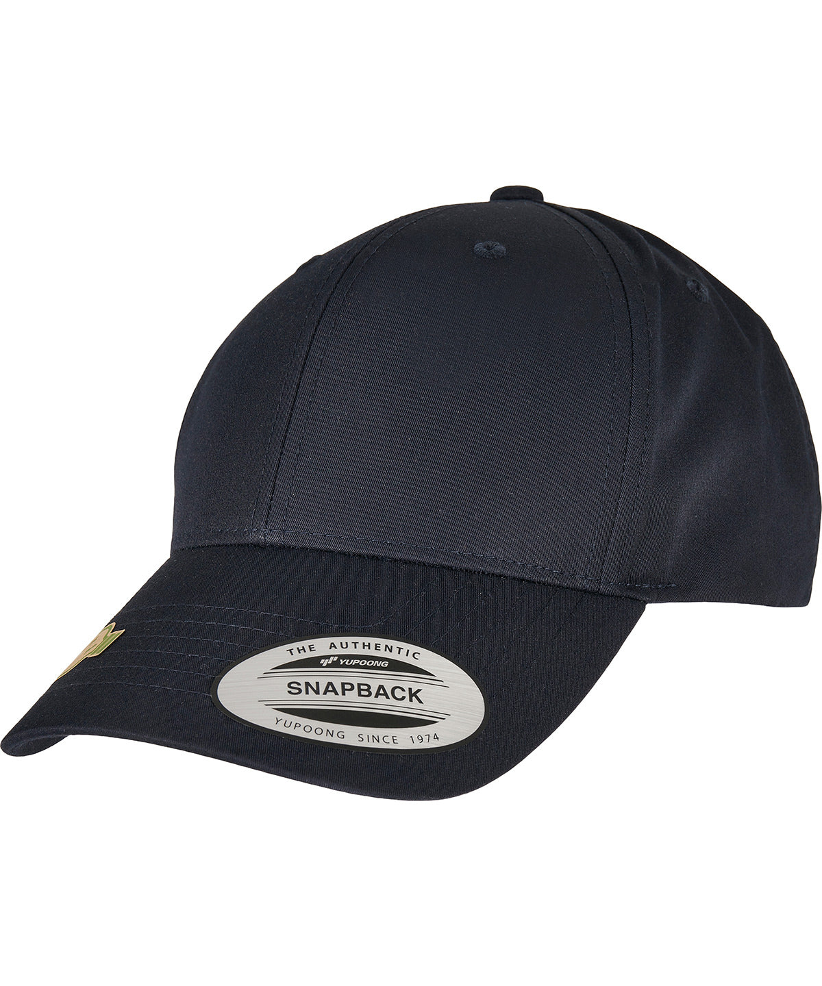 Tryck din logga på Kepsar från Flexfit by Yupoong - Anpassa Snapback i återvunnen poly twill i färgen Marinblå One Size för företag, föreningar och privatpersoner