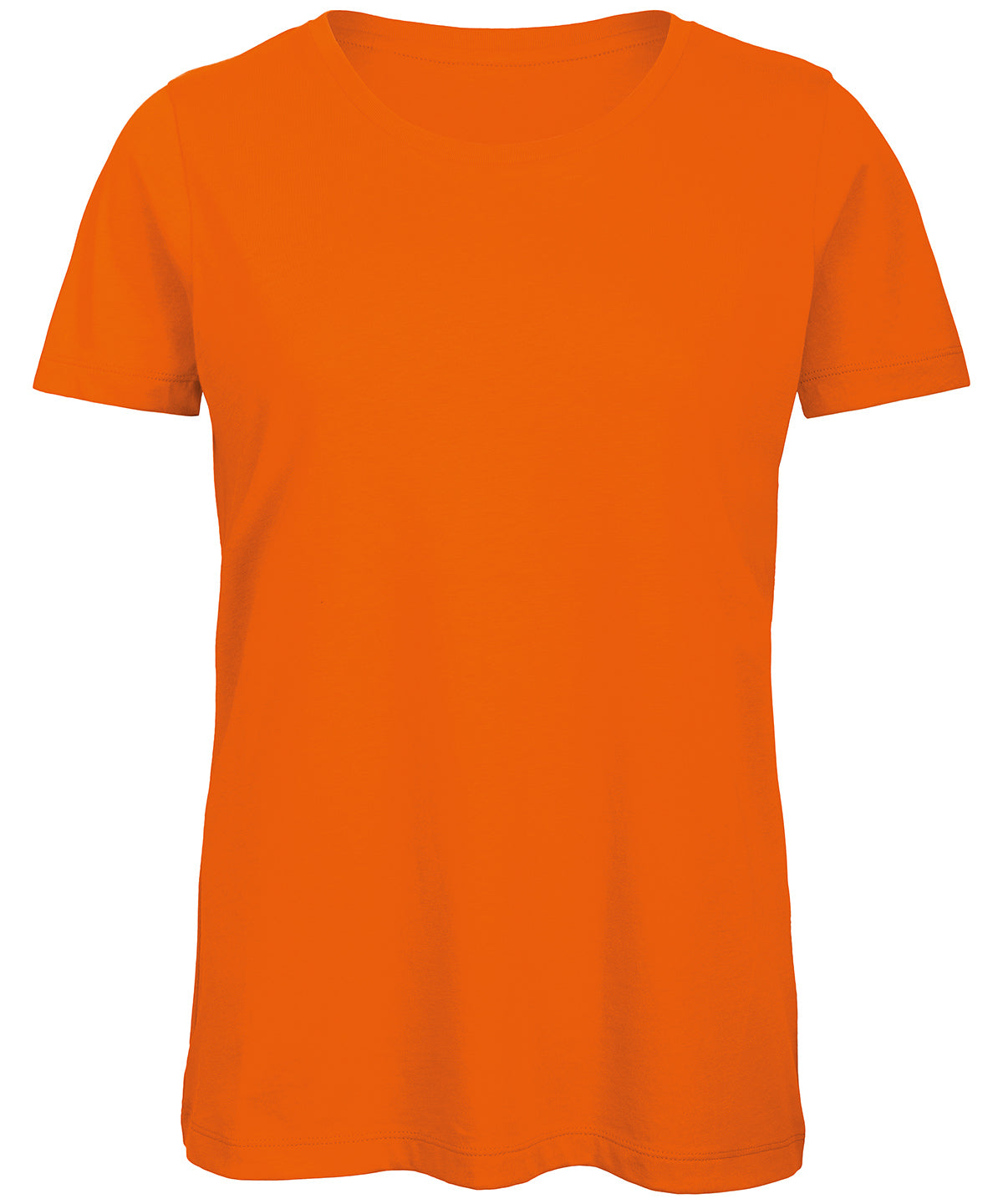 Tryck din logga på T-shirts från B&C Collection - Anpassa (2B118F) B&C Inspire T /Damer i färgen Mellan Orange för företag, föreningar och privatpersoner