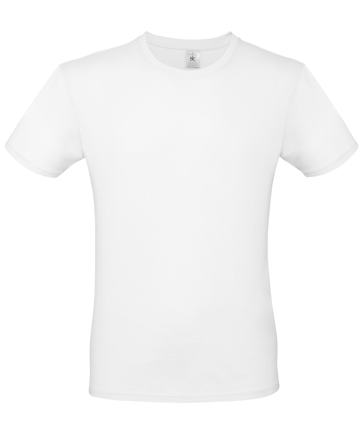 Tryck din logga på T-shirts från B&C Collection - Anpassa (4BA210) B&C #E150 i färgen Vit för företag, föreningar och privatpersoner