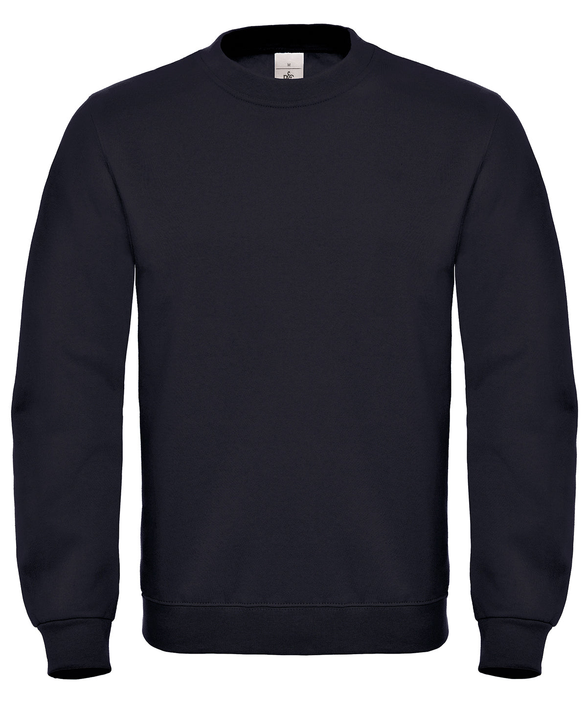 Tryck din logga på Sweatshirts från B&C Collection - Anpassa (BA404) B&C ID.002 Sweatshirt i färgen Svart för företag, föreningar och privatpersoner