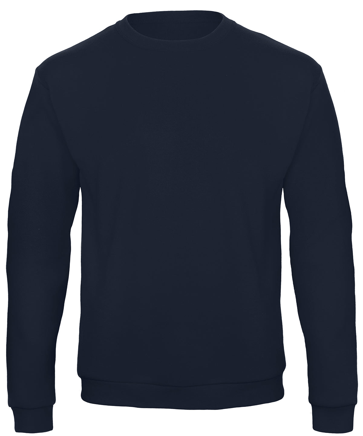 Tryck din logga på Sweatshirts från B&C Collection - Anpassa (BA409) B&C ID.202 50/50 sweatshirt i färgen Marinblå för företag, föreningar och privatpersoner