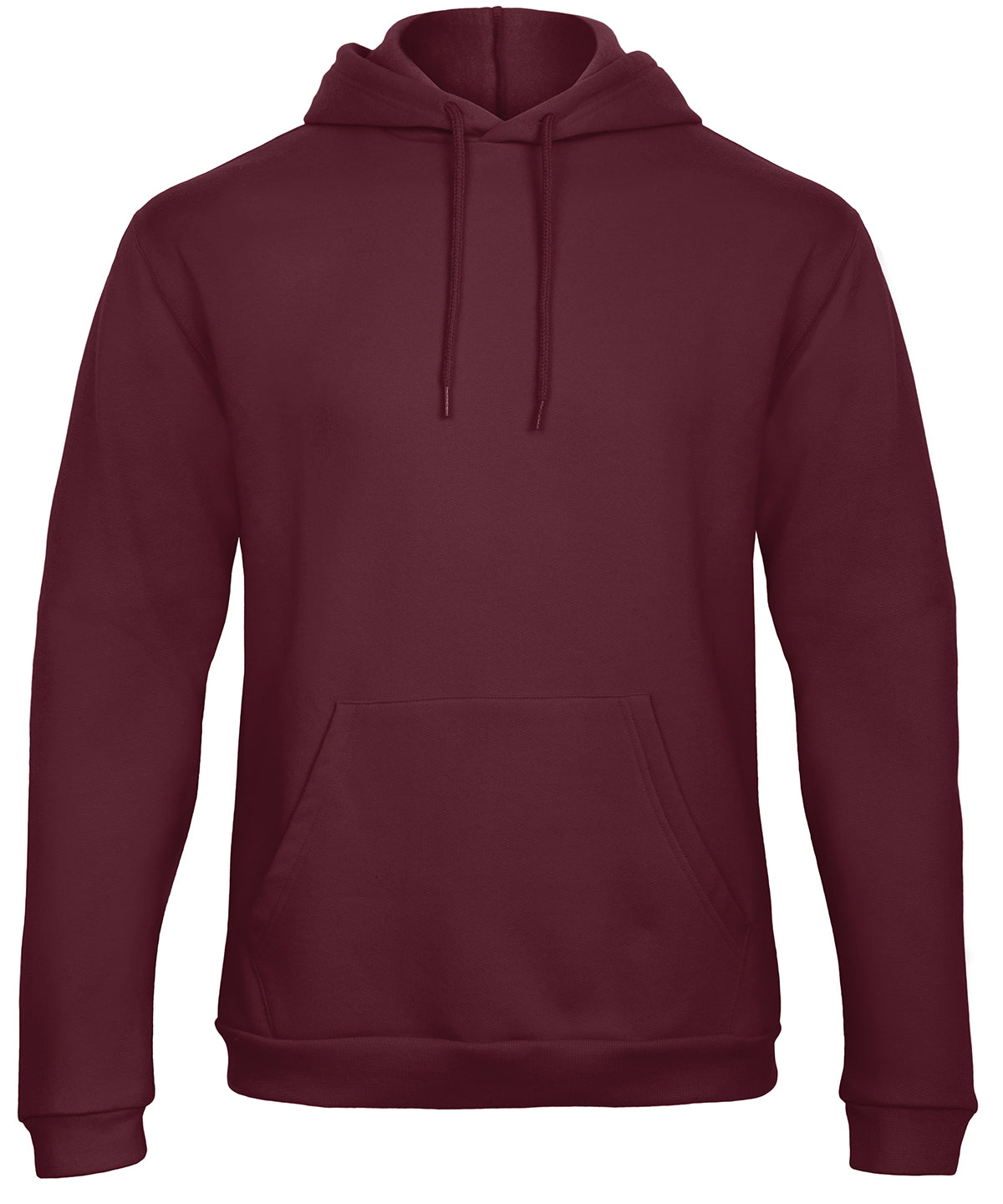 Tryck din logga på Hoodies från B&C Collection - Anpassa (BA411) B&C ID.203 50/50 sweatshirt i färgen Burgundy för företag, föreningar och privatpersoner