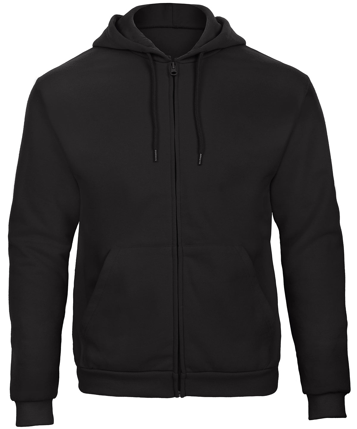 Tryck din logga på Hoodies från B&C Collection - Anpassa (BA412) B&C ID.205 50/50 tröja i färgen Svart för företag, föreningar och privatpersoner