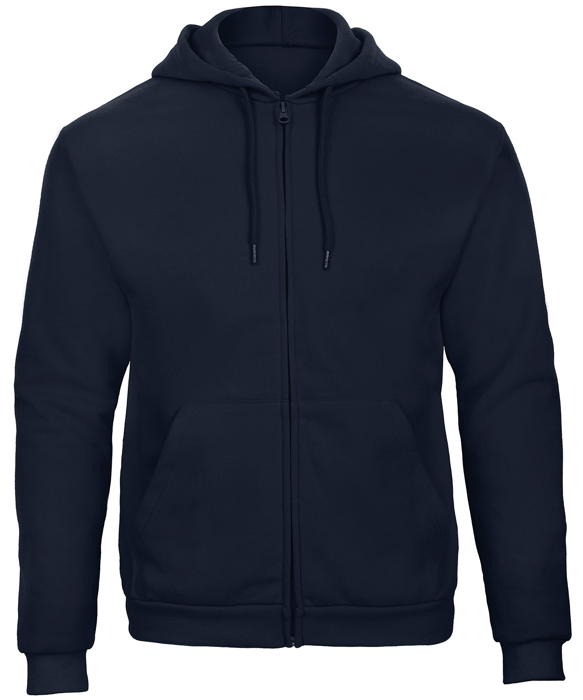 Tryck din logga på Hoodies från B&C Collection - Anpassa (BA412) B&C ID.205 50/50 tröja i färgen Marinblå för företag, föreningar och privatpersoner