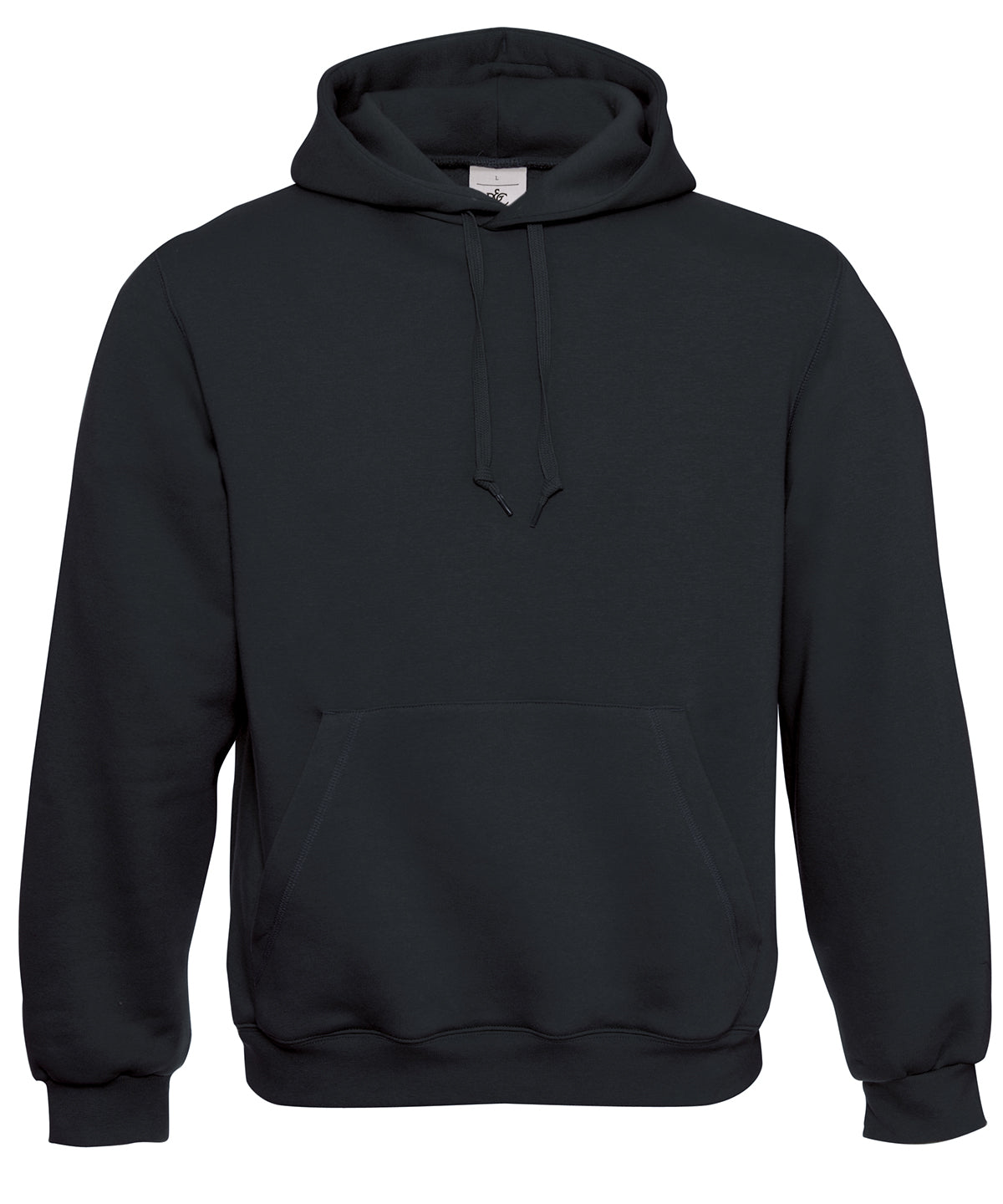 Tryck din logga på Hoodies från B&C Collection - Anpassa (BA420) B&C Sweatshirt med huva i färgen Svart för företag, föreningar och privatpersoner