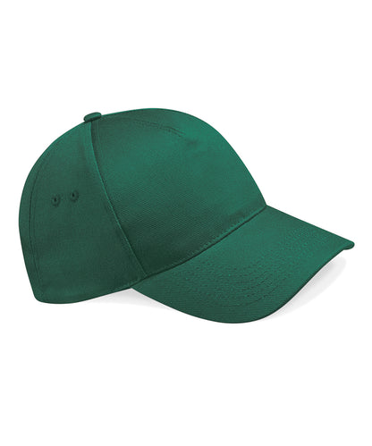 Tryck din logga på Kepsar från Beechfield - Anpassa Ultimate 5-panel keps i färgen Djup grön One Size för företag, föreningar och privatpersoner