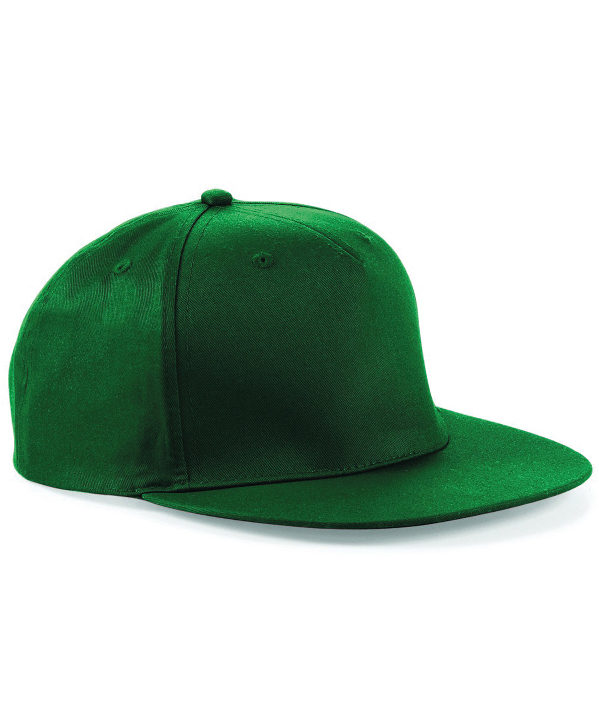 Tryck din logga på Kepsar från Beechfield - Anpassa (BC610) 5-panel snapback rappare keps i färgen Djup grön One Size för företag, föreningar och privatpersoner