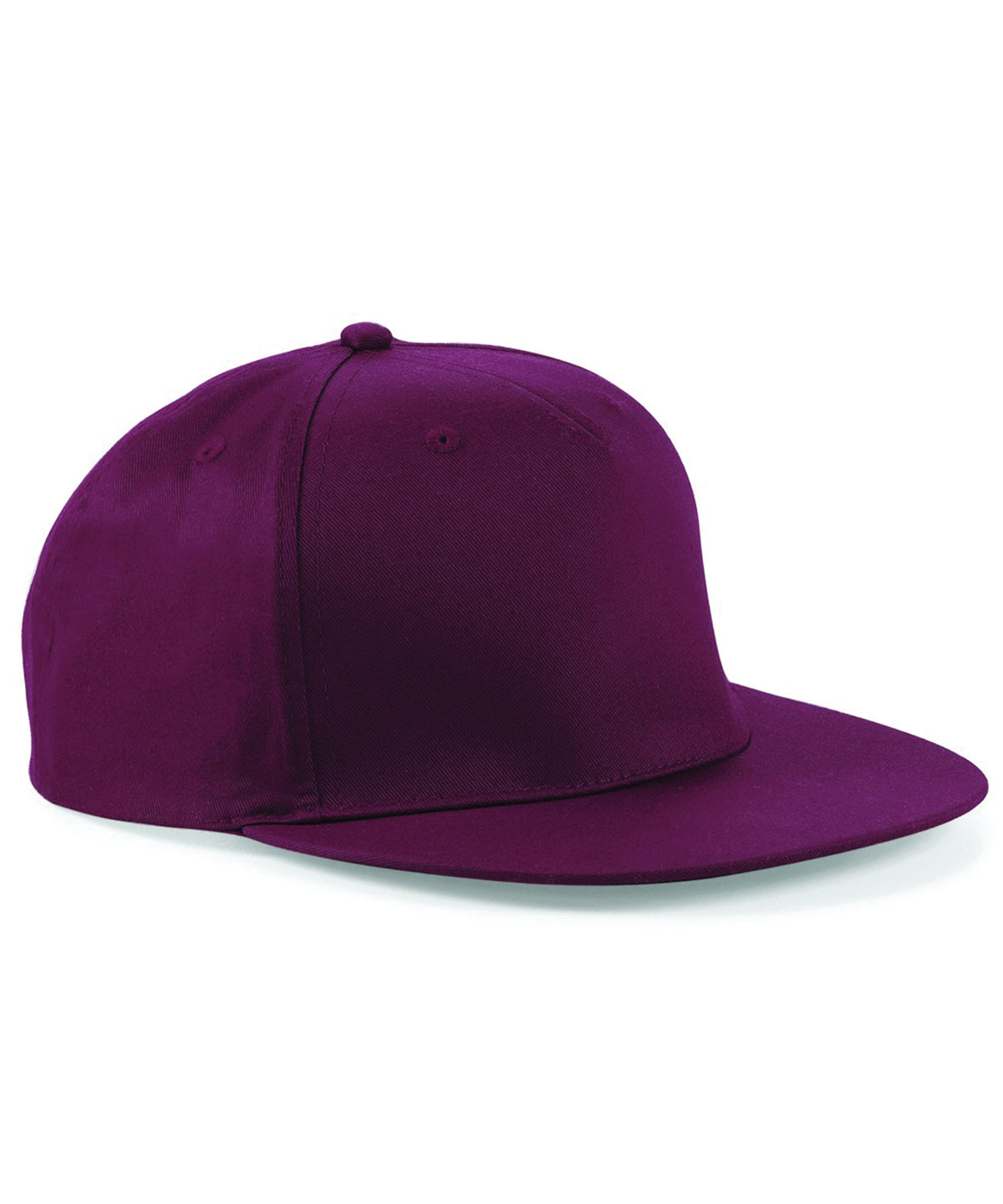 Tryck din logga på Kepsar från Beechfield - Anpassa (BC610) 5-panel snapback rappare keps i färgen Burgundy One Size för företag, föreningar och privatpersoner