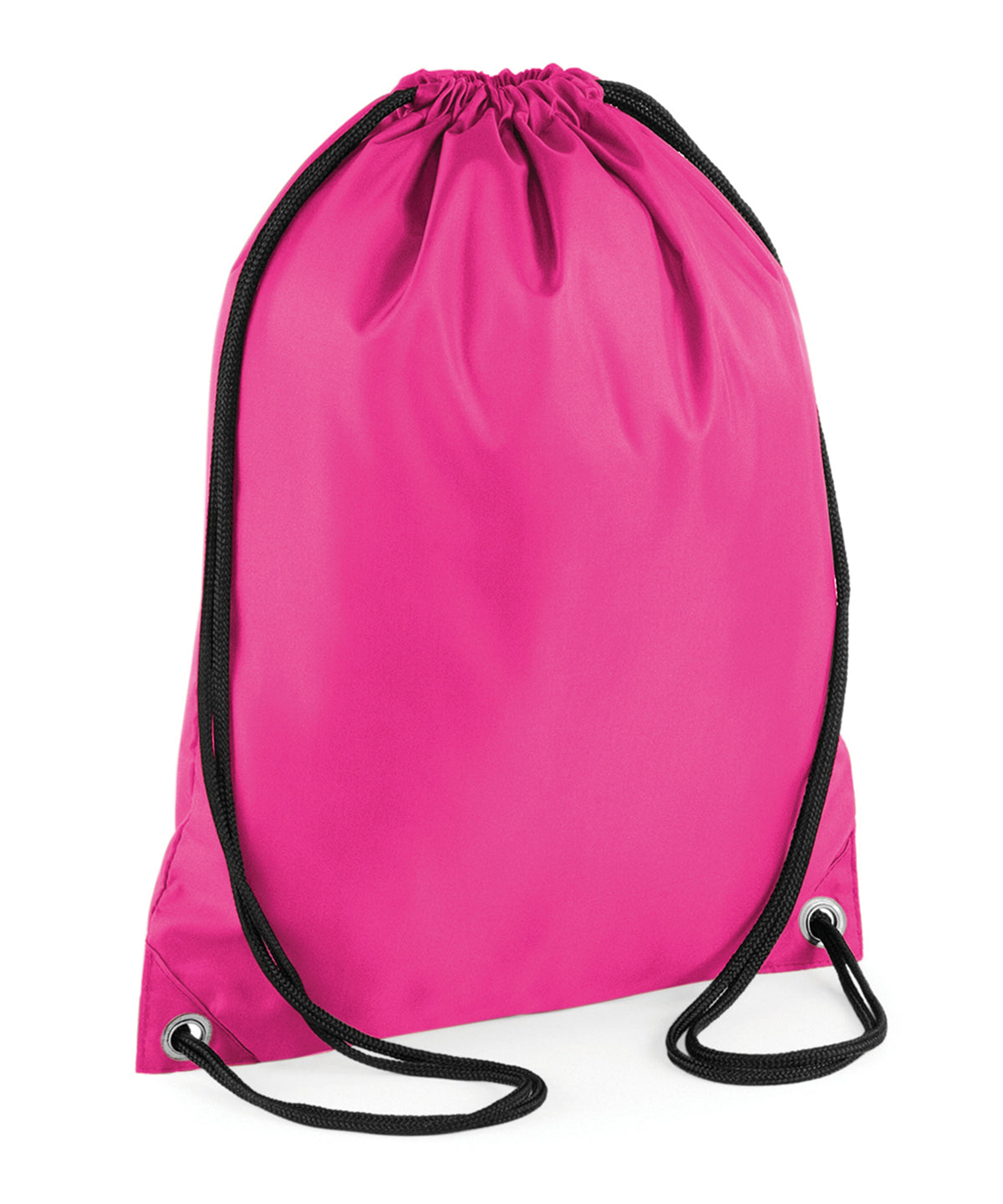 Tryck din logga på Väskor från Bagbase - Anpassa (BG005) Budget gymsac i färgen Fuchsia One Size för företag, föreningar och privatpersoner