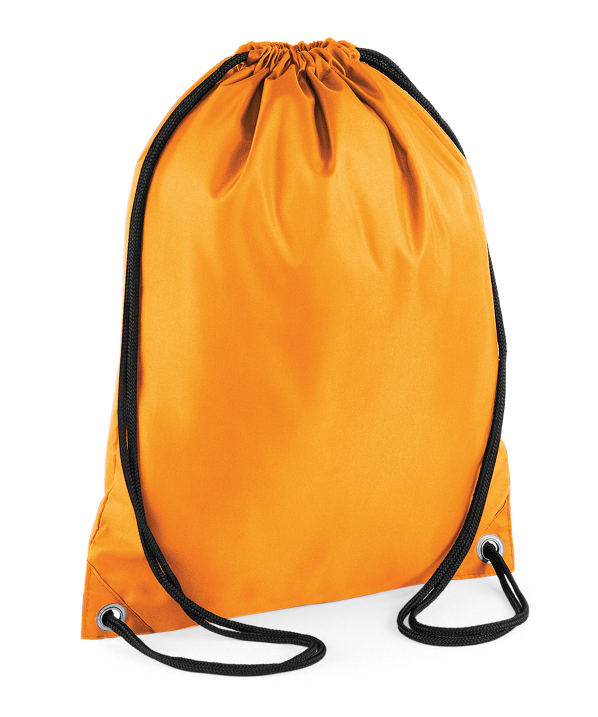 Tryck din logga på Väskor från Bagbase - Anpassa (BG005) Budget gymsac i färgen Mellan Orange One Size för företag, föreningar och privatpersoner