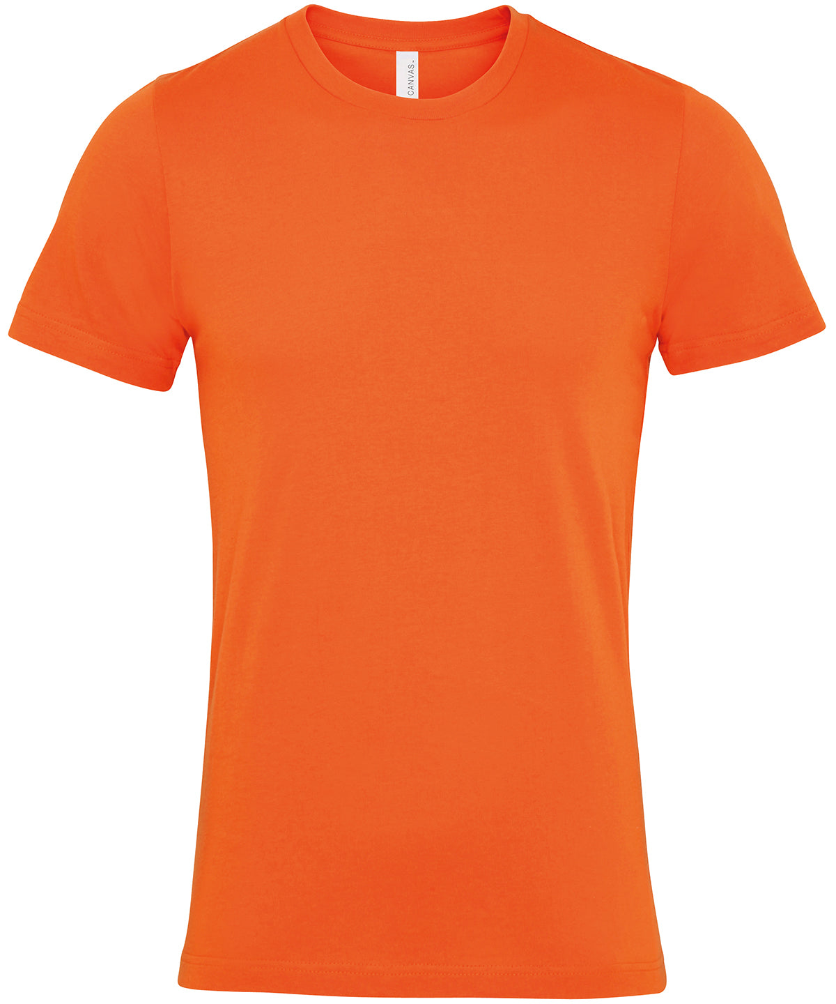 Tryck din logga på T-shirts från Bella Canvas - Anpassa (CV001) T-shirt med rund hals i jersey, unisex i färgen Mellan Orange för företag, föreningar och privatpersoner