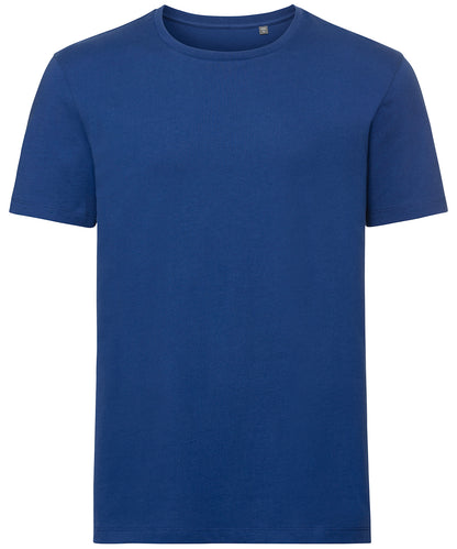 Tryck din logga på T-shirts från Russell Europe - Anpassa Ren ekologisk t-shirt i färgen Royal XL för företag, föreningar och privatpersoner