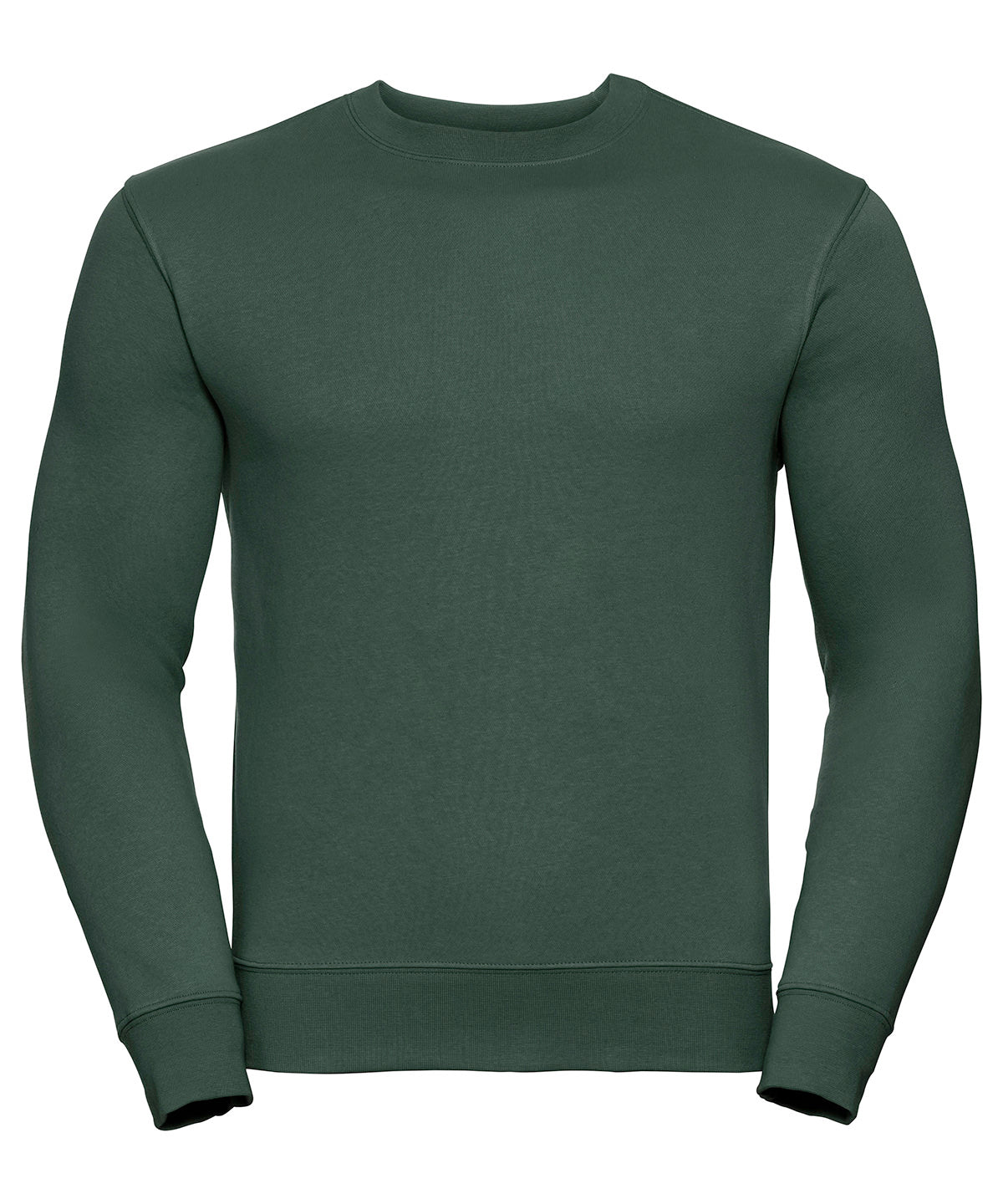 Tryck din logga på Sweatshirts från Russell Europe - Anpassa (J262M) Sweatshirt med set-in-ärm i färgen Djup grön för företag, föreningar och privatpersoner