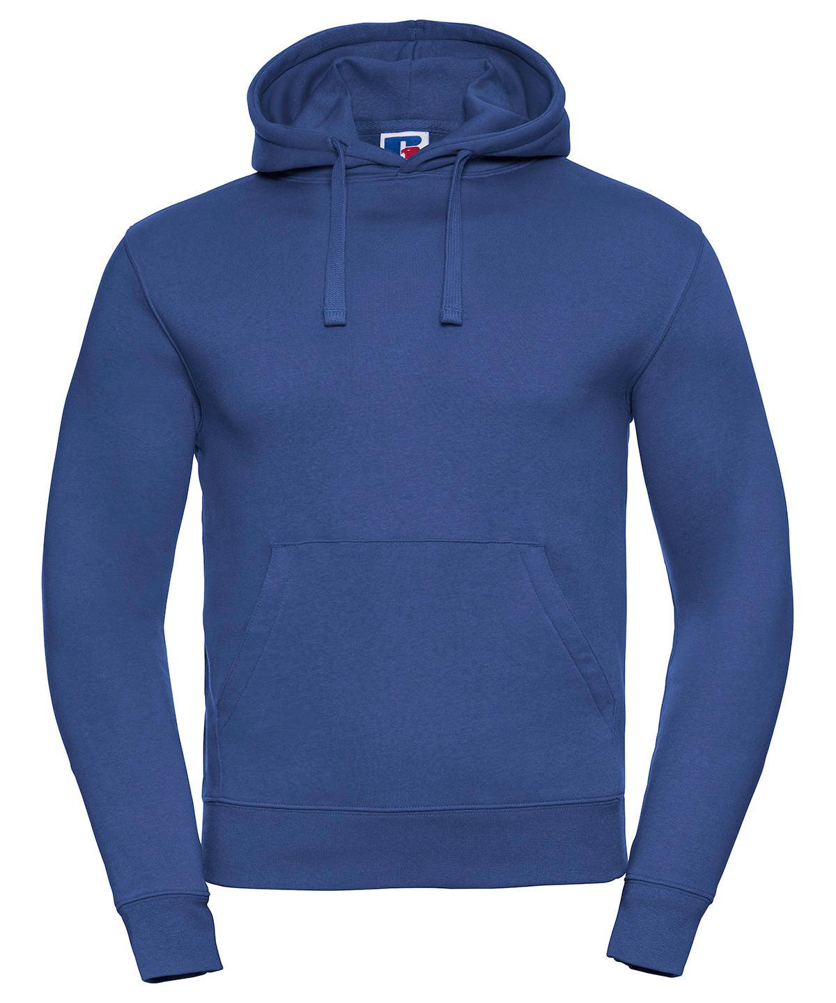 Tryck din logga på Hoodies från Russell Europe - Anpassa (J265M) Autentisk sweatshirt med huva i färgen Royal för företag, föreningar och privatpersoner