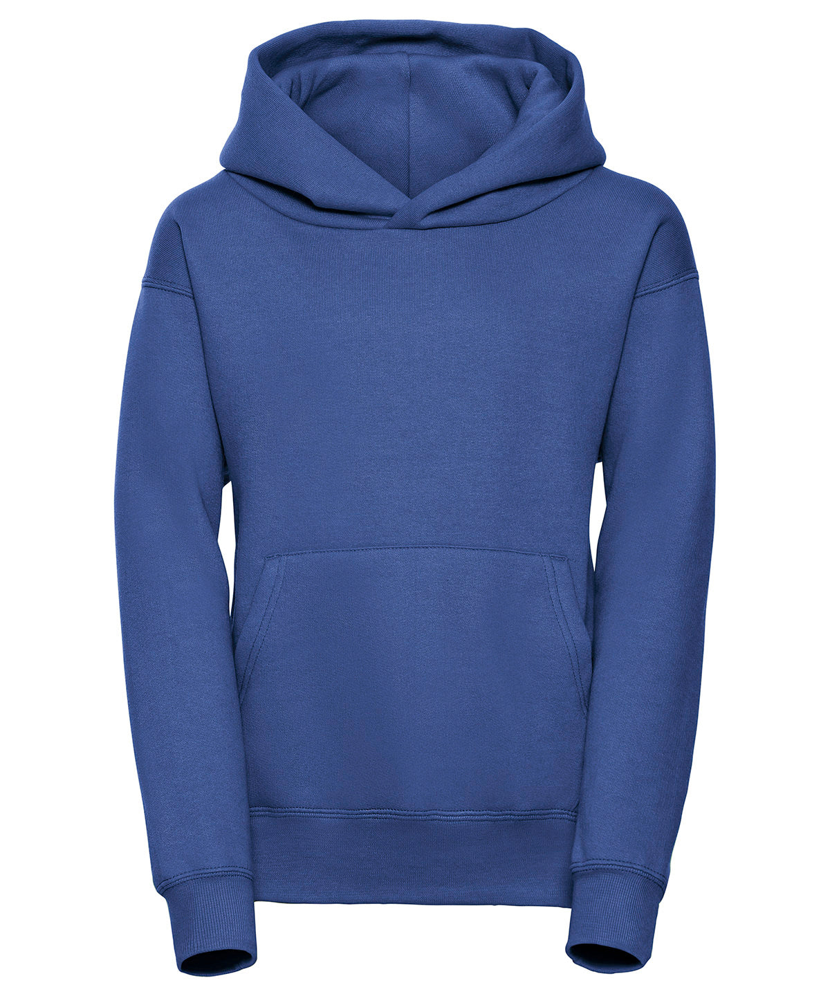 Tryck din logga på Hoodies från Russell Europe - Anpassa (J575B) Sweatshirt med huva för barn i färgen Royal för företag, föreningar och privatpersoner