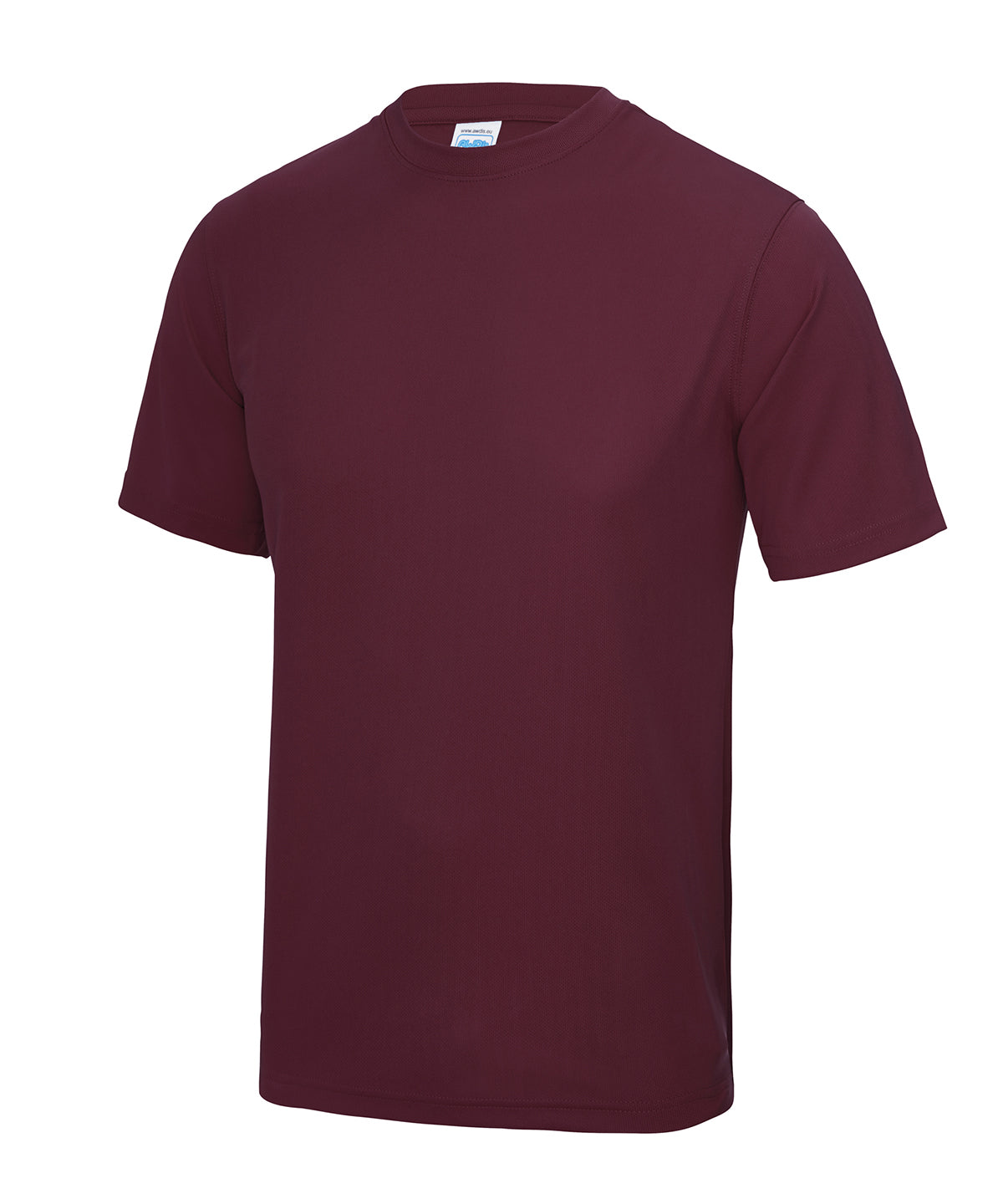 Tryck din logga på T-shirts från AWDis Just Cool - Anpassa (JC001) Cool T i färgen Burgundy för företag, föreningar och privatpersoner