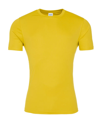 Tryck din logga på T-shirts från AWDis Just Cool - Anpassa Sval och mjuk T i färgen Mellan gul för företag, föreningar och privatpersoner