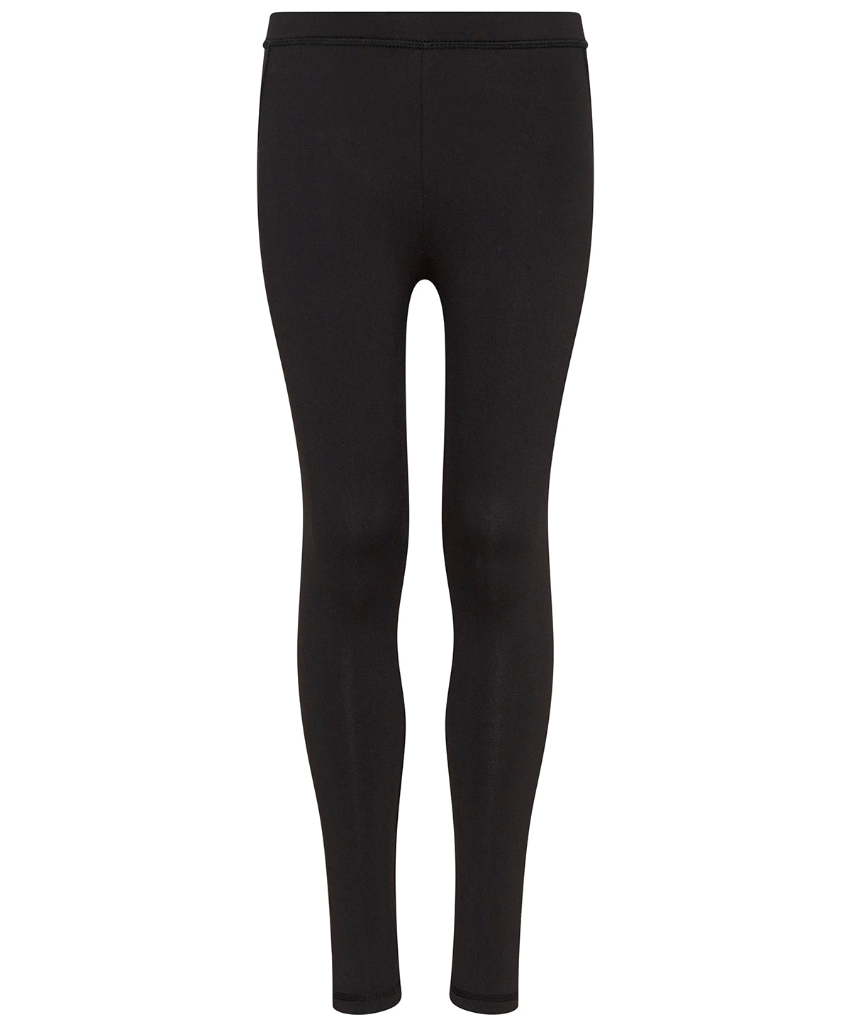 Tryck din logga på Leggings från AWDis Just Cool - Anpassa Cool sportbyxa för barn i färgen Svart för företag, föreningar och privatpersoner