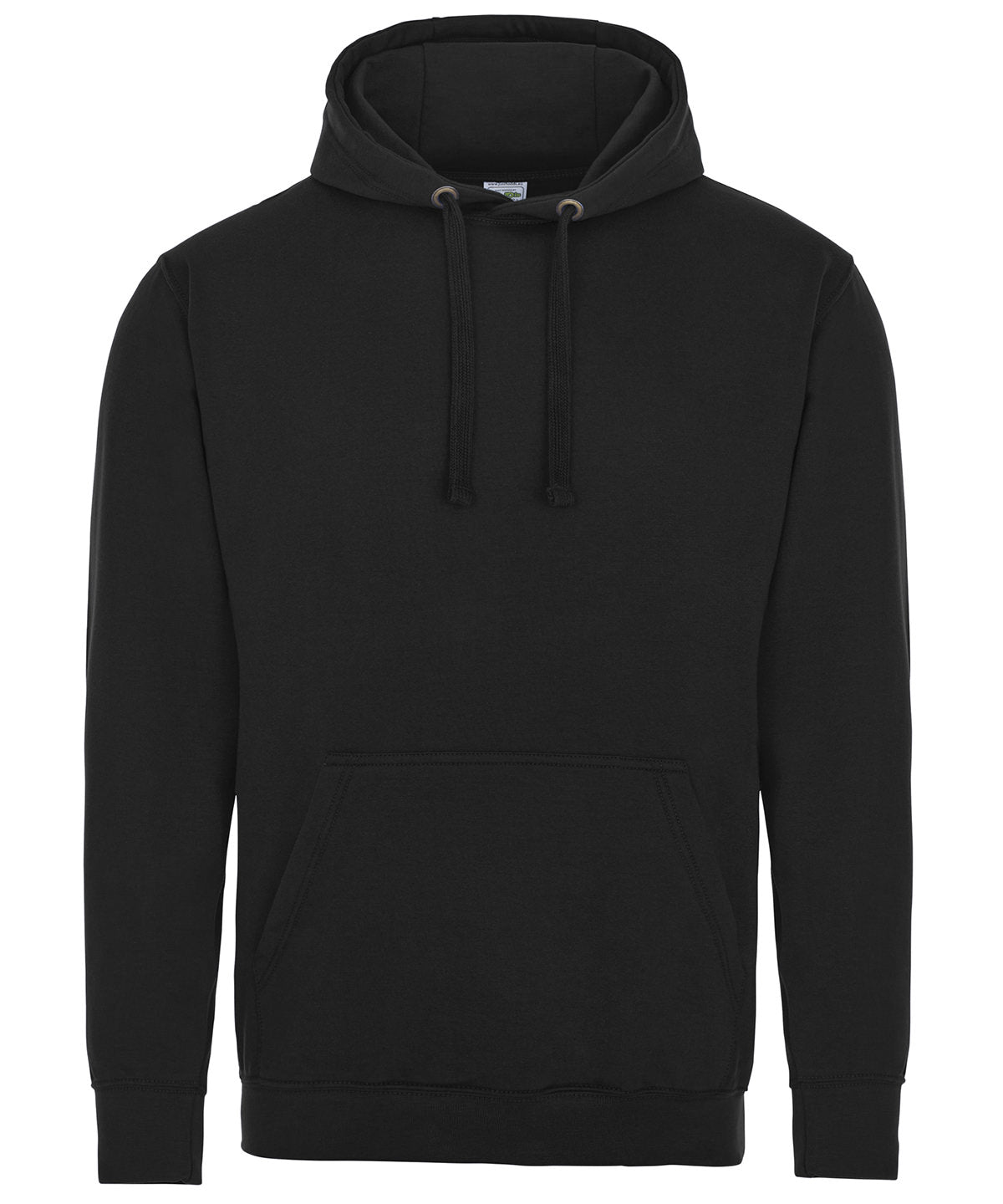 Tryck din logga på Hoodies från AWDis Just Hoods - Anpassa (JH002) SupaSoft huvtröja i färgen Svart för företag, föreningar och privatpersoner