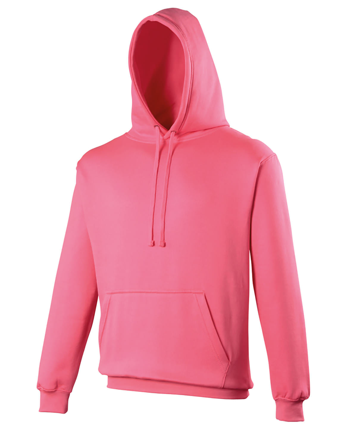 Tryck din logga på Hoodies från AWDis Just Hoods - Anpassa (JH004) Elektrisk huvtröja i färgen Neonrosa för företag, föreningar och privatpersoner