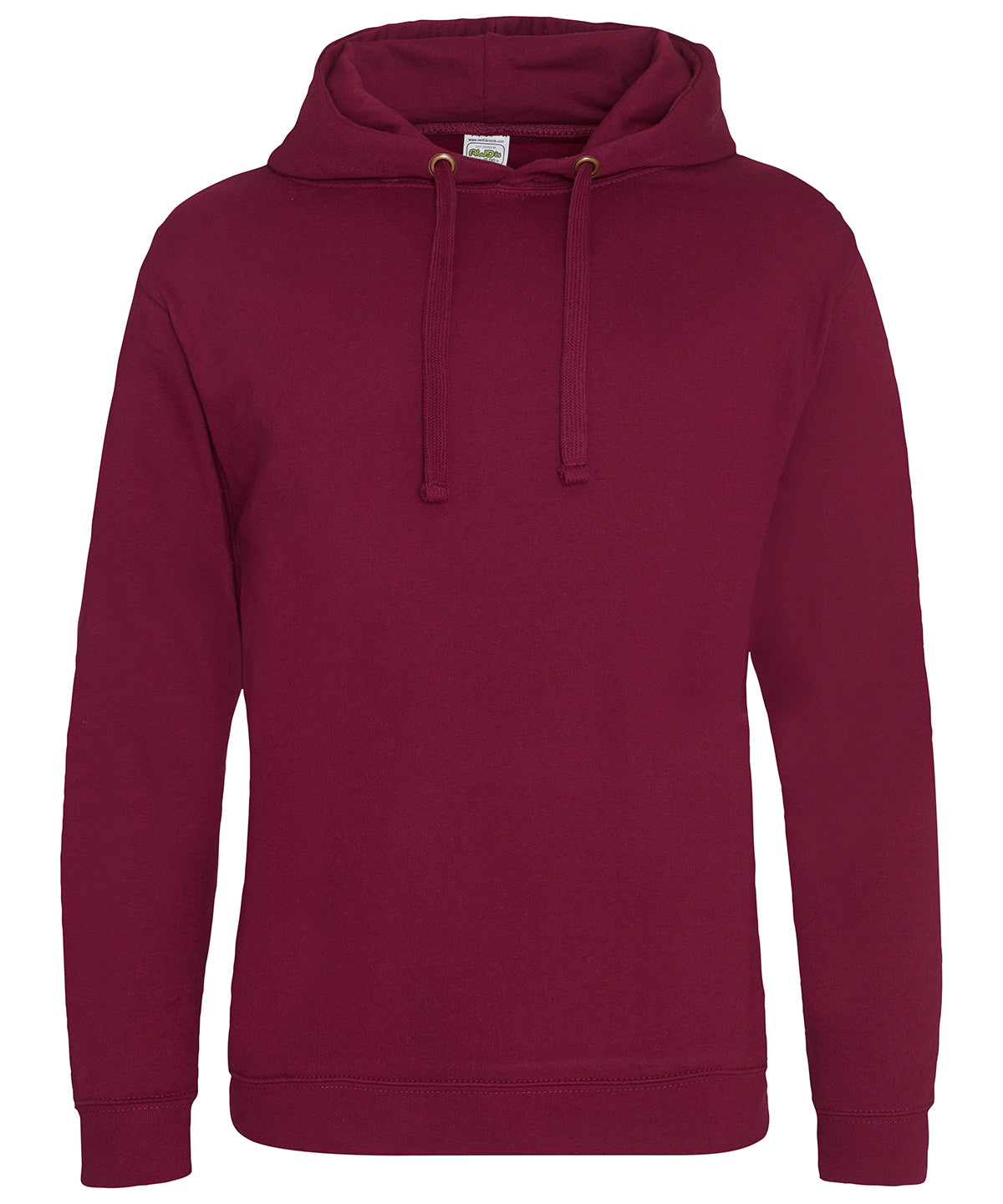 Tryck din logga på Hoodies från AWDis Just Hoods - Anpassa (JH011) Luvtröja med episkt tryck i färgen Burgundy för företag, föreningar och privatpersoner