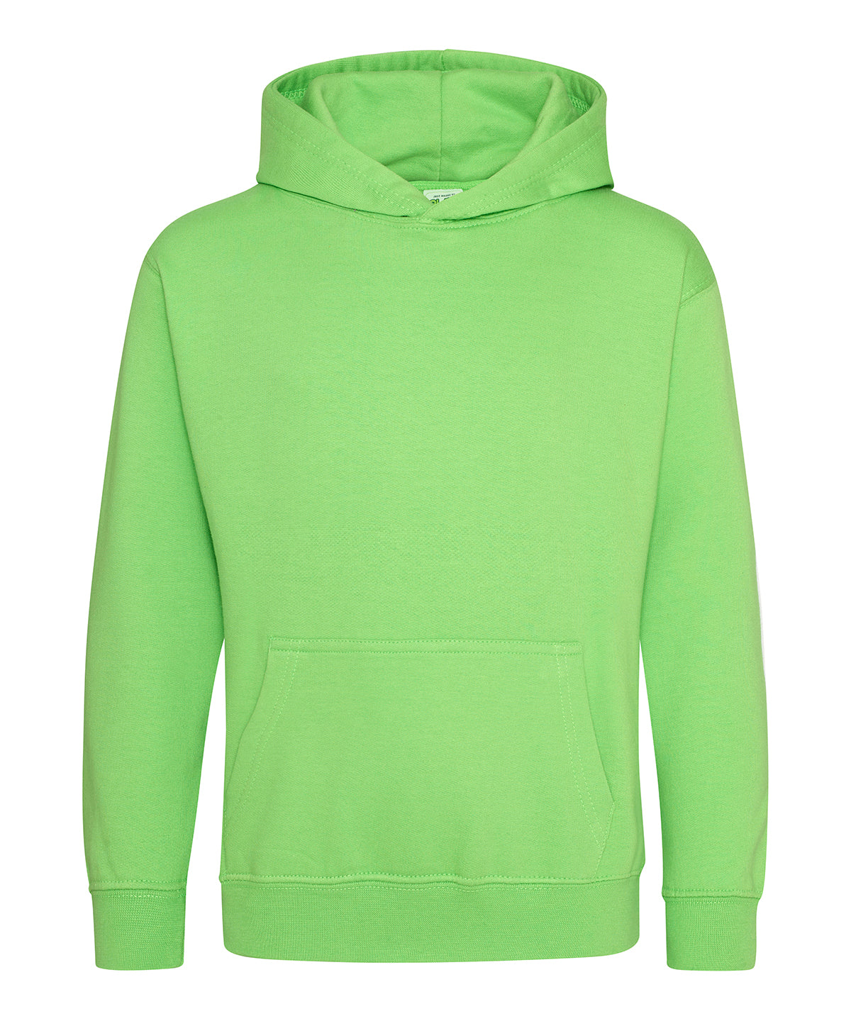 Tryck din logga på Hoodies från AWDis Just Hoods - Anpassa (3JH01J) Luvtröja för barn i färgen Lime för företag, föreningar och privatpersoner