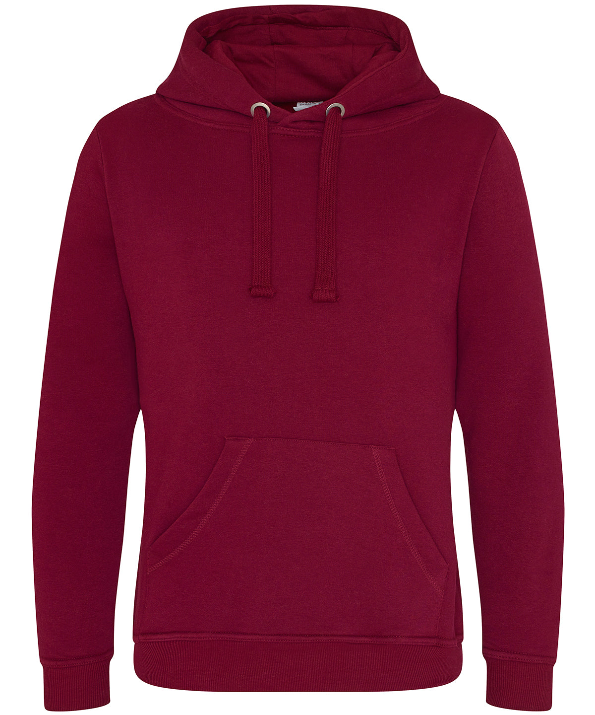 Tryck din logga på Hoodies från AWDis Just Hoods - Anpassa (JH101) Kraftig huvtröja i färgen Burgundy för företag, föreningar och privatpersoner