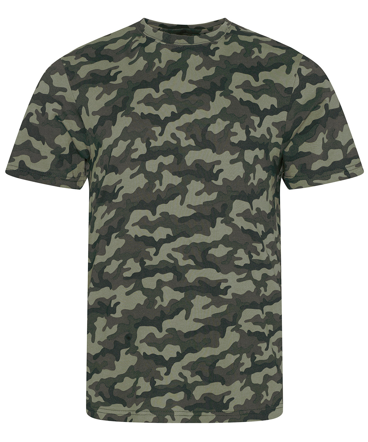 Tryck din logga på T-shirts från AWDis Just T's - Anpassa (JT034) Camo T i färgen Kamouflage för företag, föreningar och privatpersoner