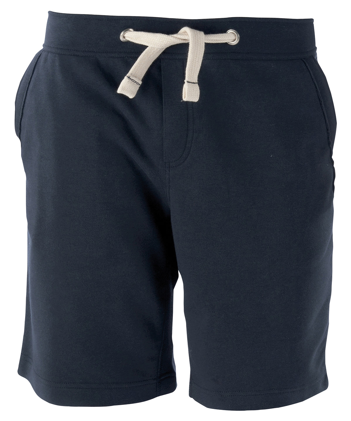 Tryck din logga på Shorts från Kariban - Anpassa (KB710) Bermudashorts i fransk frotté, unisex i färgen Marinblå för företag, föreningar och privatpersoner