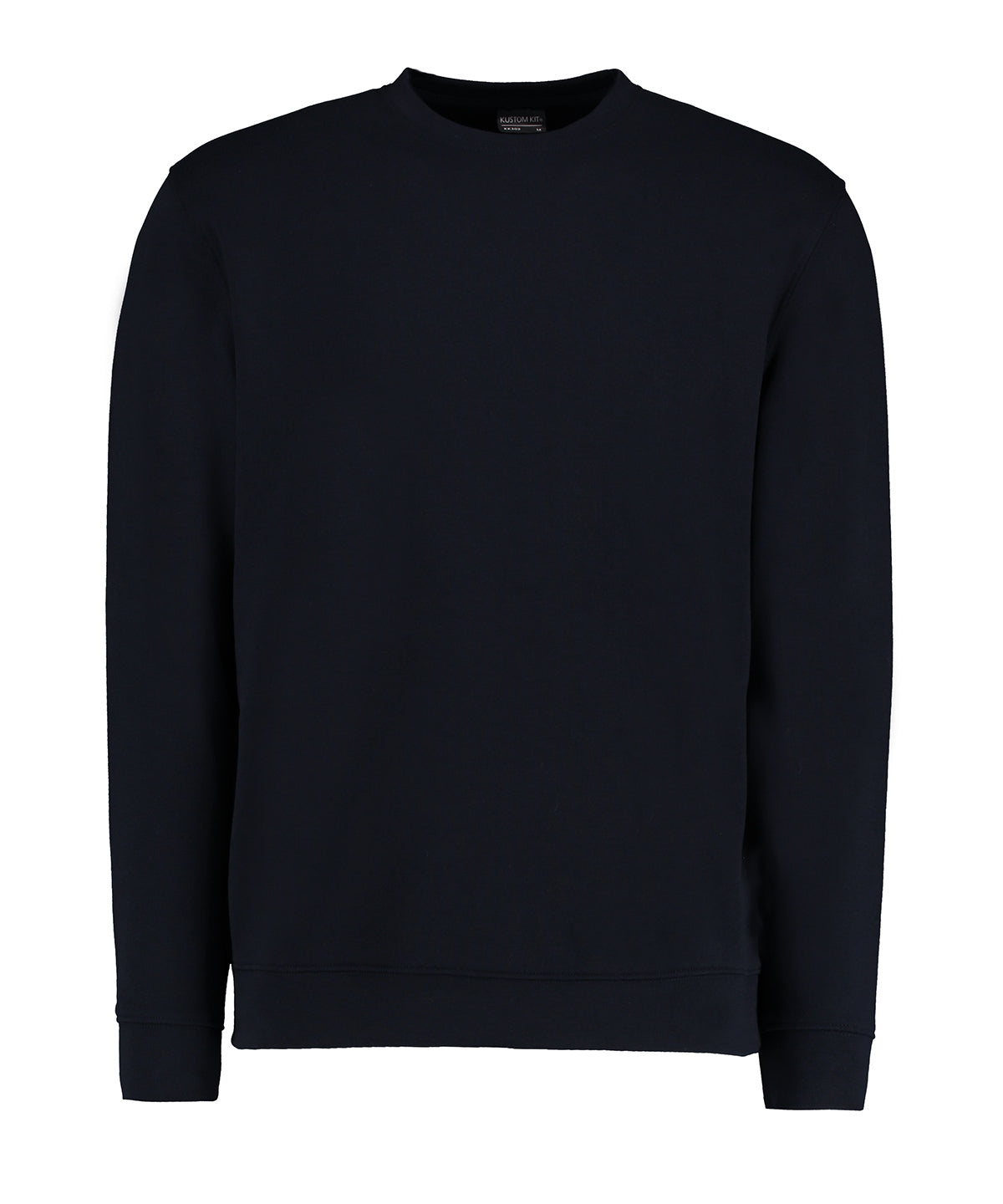 Tryck din logga på Sweatshirts från Kustom Kit - Anpassa (KK302) Klassic sweatshirt Superwash 60C långärmad i färgen Marinblå för företag, föreningar och privatpersoner