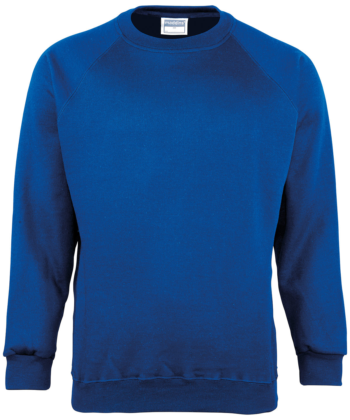 Tryck din logga på Sweatshirts från Maddins - Anpassa (MD01B) Sweatshirt Coloursure för barn i färgen Royal för företag, föreningar och privatpersoner