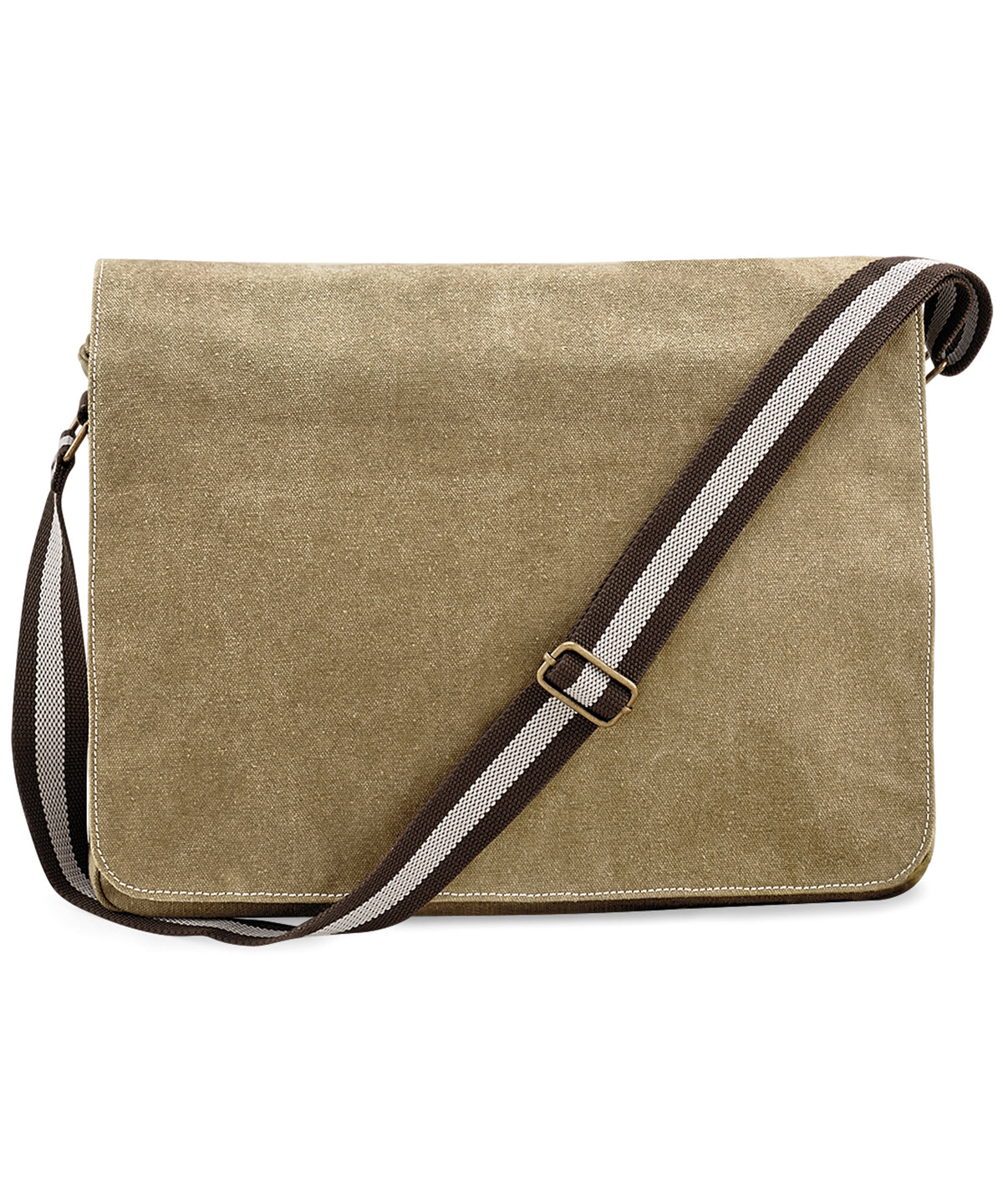 Tryck din logga på Väskor från Quadra - Anpassa (QD610) Vintage expeditionsväska i canvas i färgen Beige One Size för företag, föreningar och privatpersoner