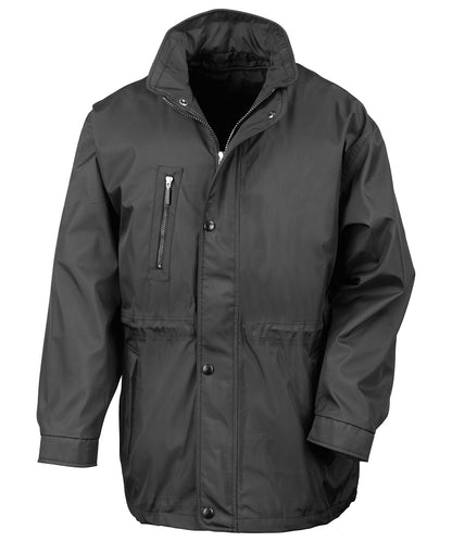 Tryck din logga på Jackor från Result - Anpassa City executive jacka i färgen Svart för företag, föreningar och privatpersoner