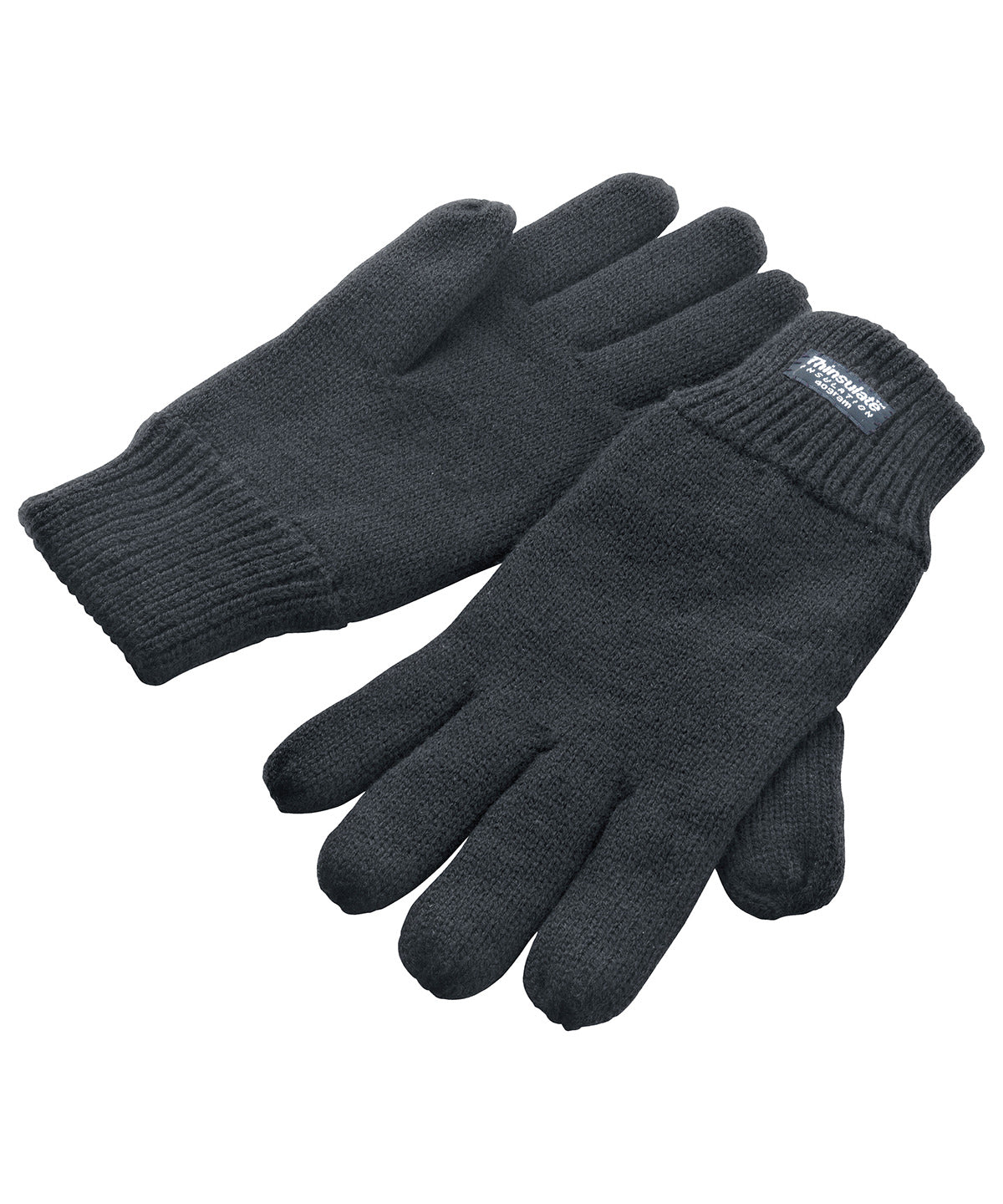 Tryck din logga på Handskar från Result Winter Essentials - Anpassa (R147X) Klassiska helfodrade Thinsulate-handskar i färgen Mörkgrå för företag, föreningar och privatpersoner